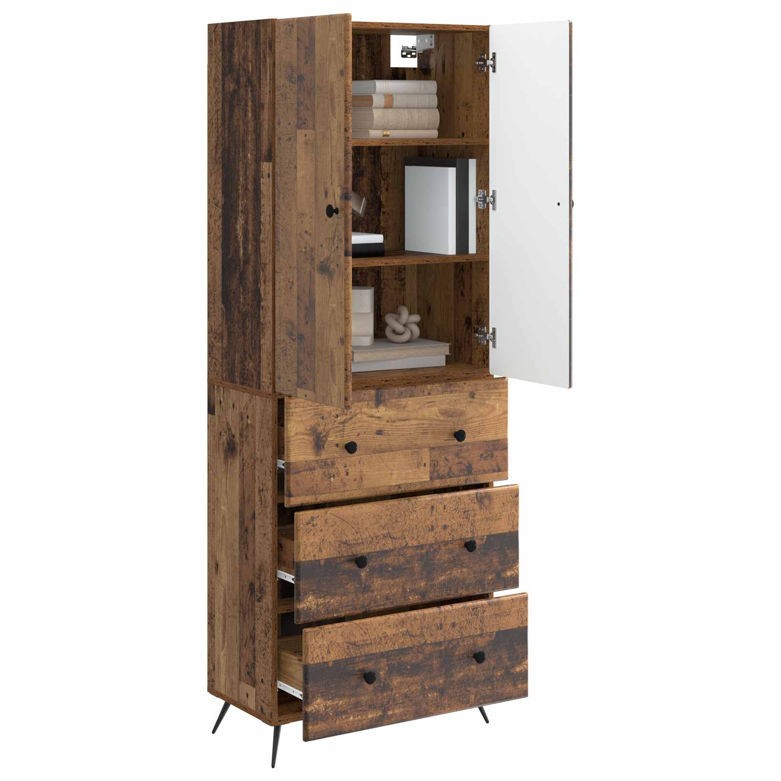 Ensemble de Meubles 2 pcs Bois ancien 66 x 34,5 x 90 cm - XIOS