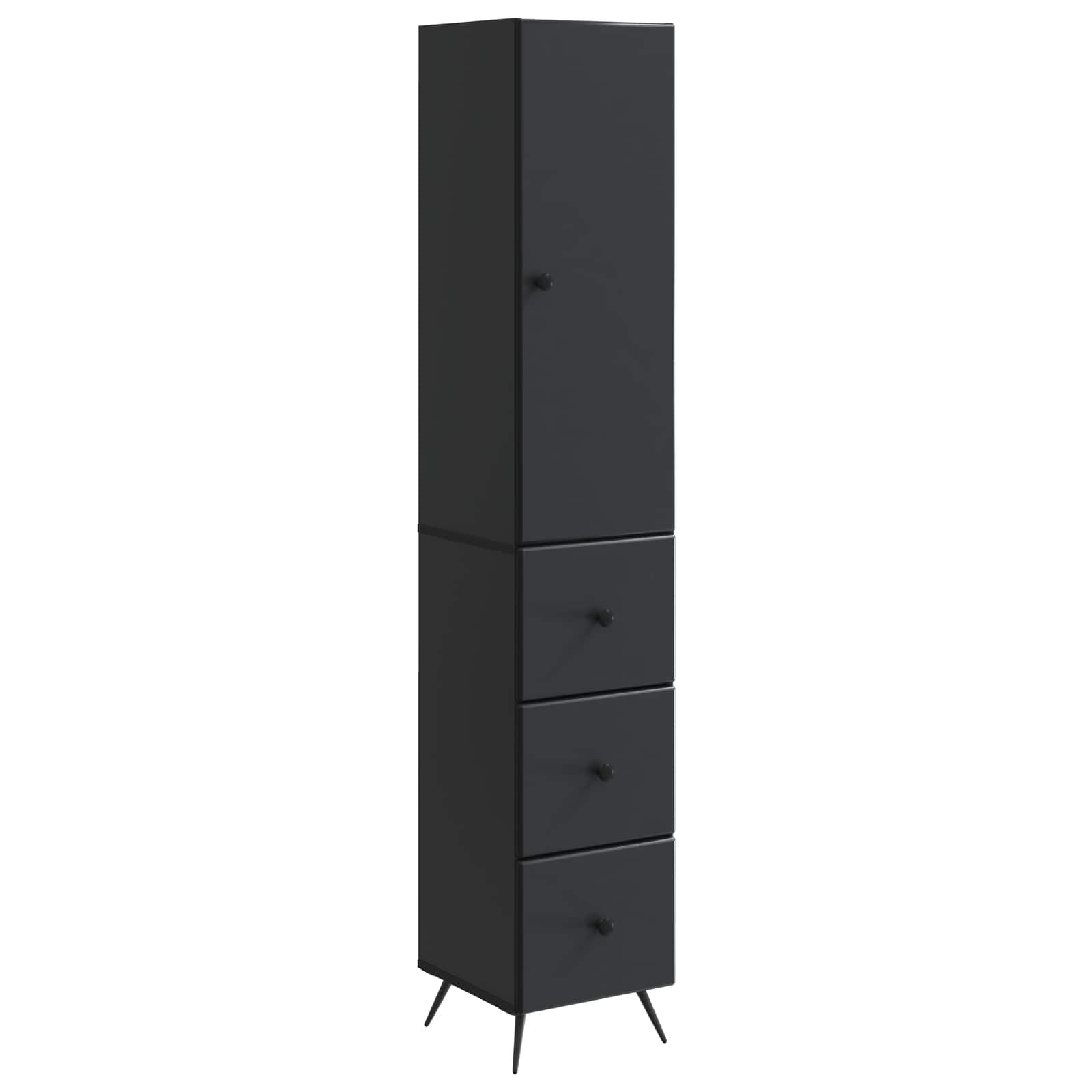 Ensemble de Meubles 2 pcs Noir 34,5 x 34,5 x 90 cm - XIOS