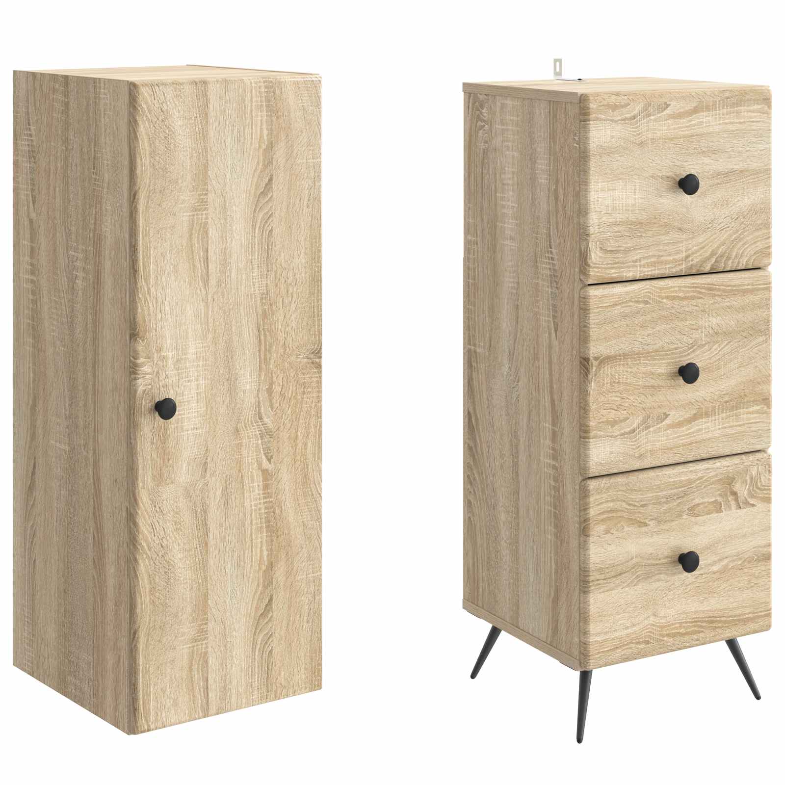 Ensemble de Meubles 2 pcs Chêne Sonoma 34,5 x 34,5 x 90 cm - XIOS