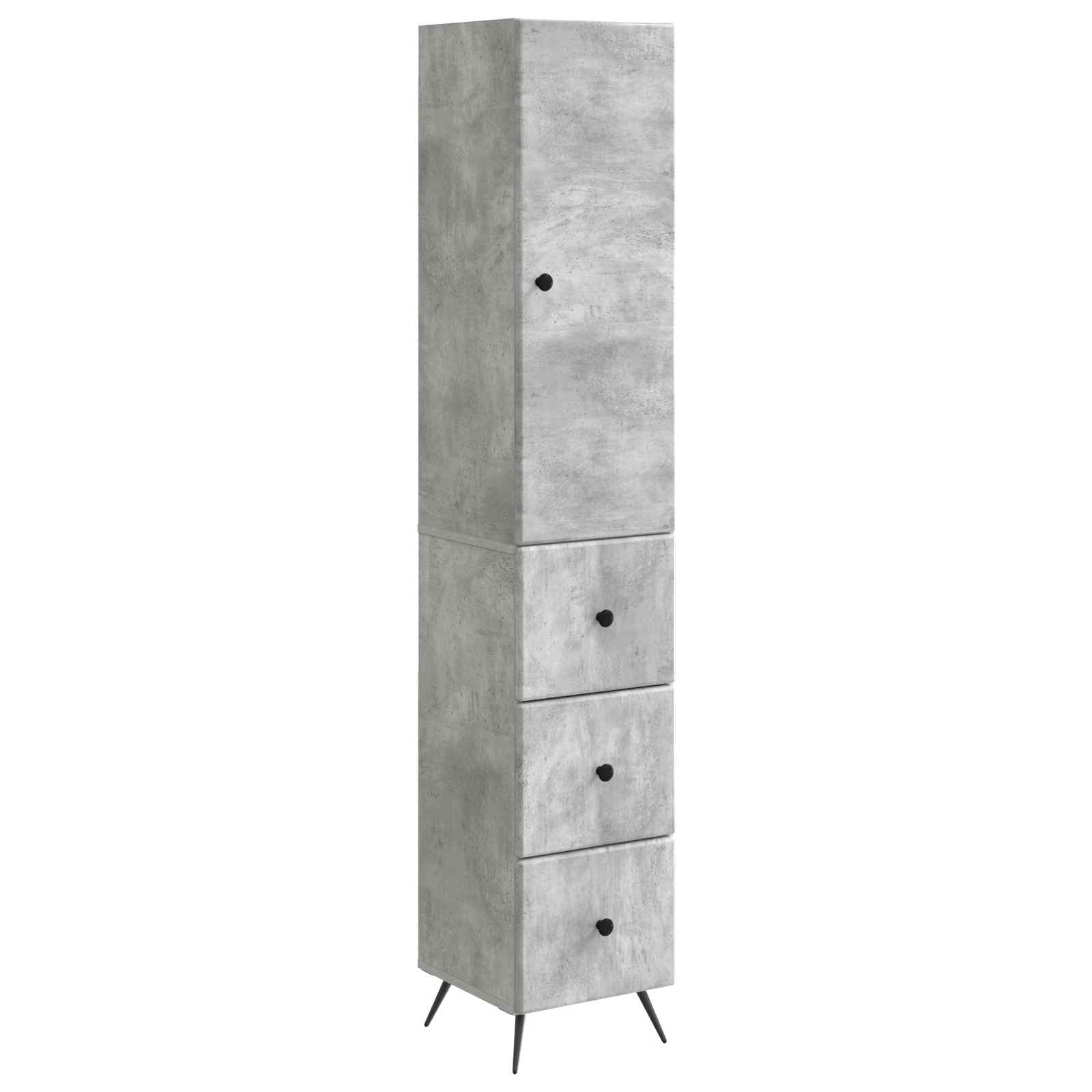 Ensemble de Meubles 2 pcs Gris béton 34,5 x 34,5 x 90 cm - XIOS