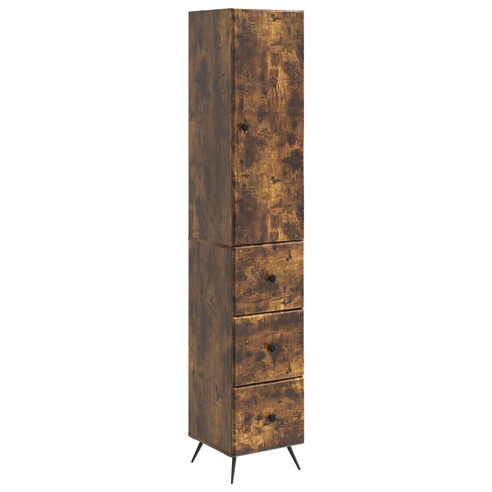Ensemble de Meubles 2 pcs Chêne fumé 34,5 x 34,5 x 90 cm