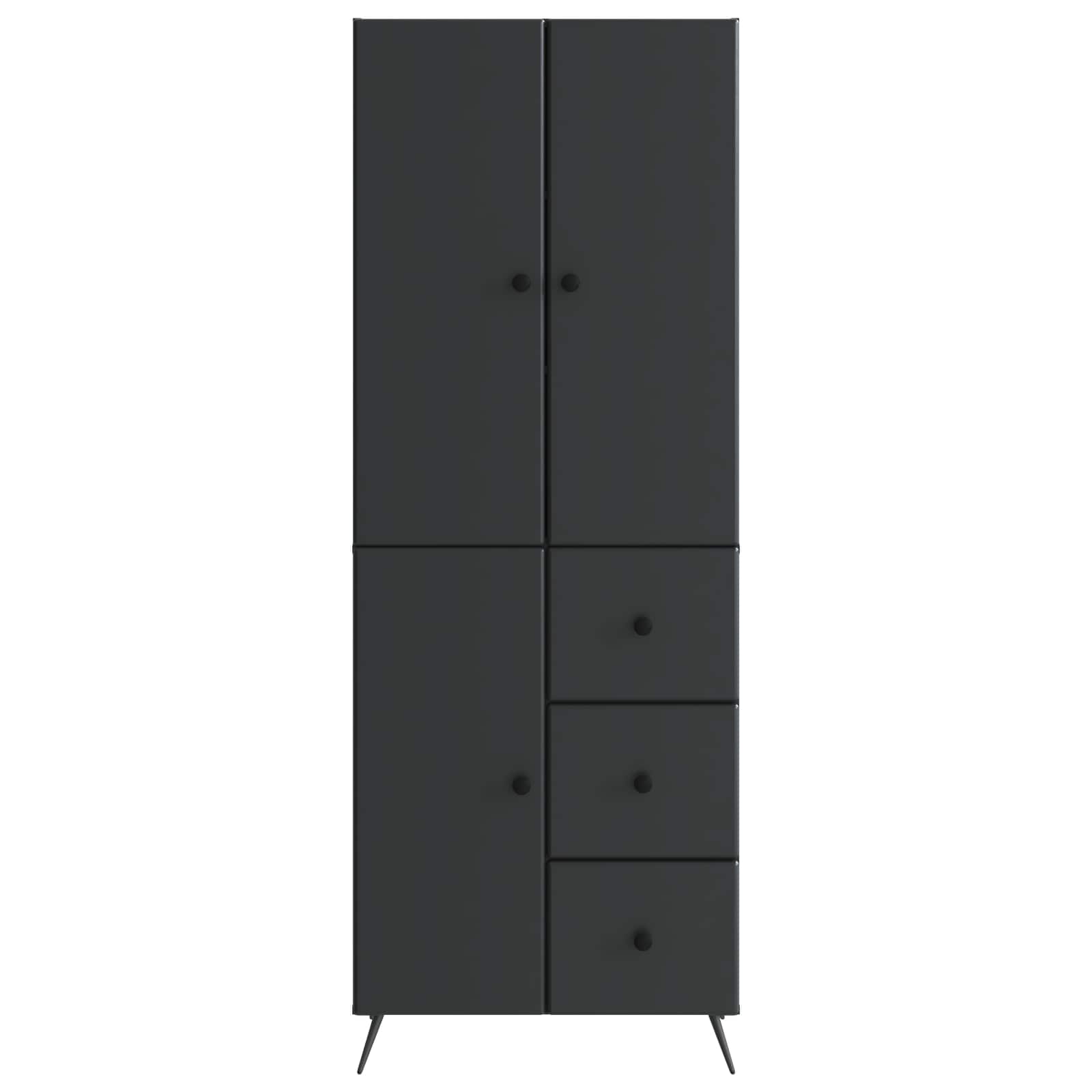 Ensemble de Meubles 2 pcs Noir Bois d'ingénierie - XIOS