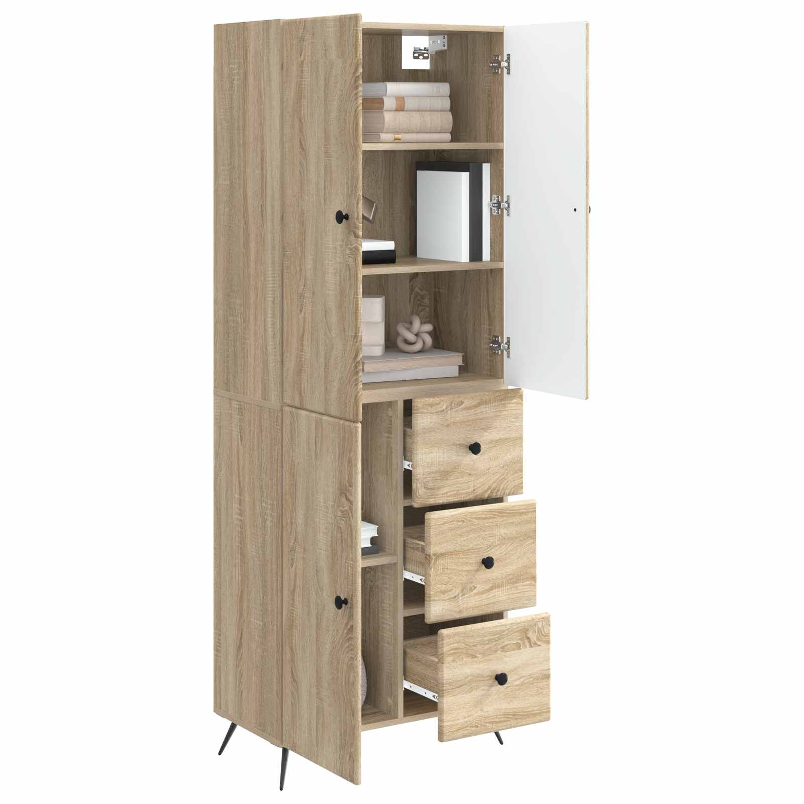 Ensemble de Meubles 2 pcs Chêne Sonoma Bois d'ingénierie