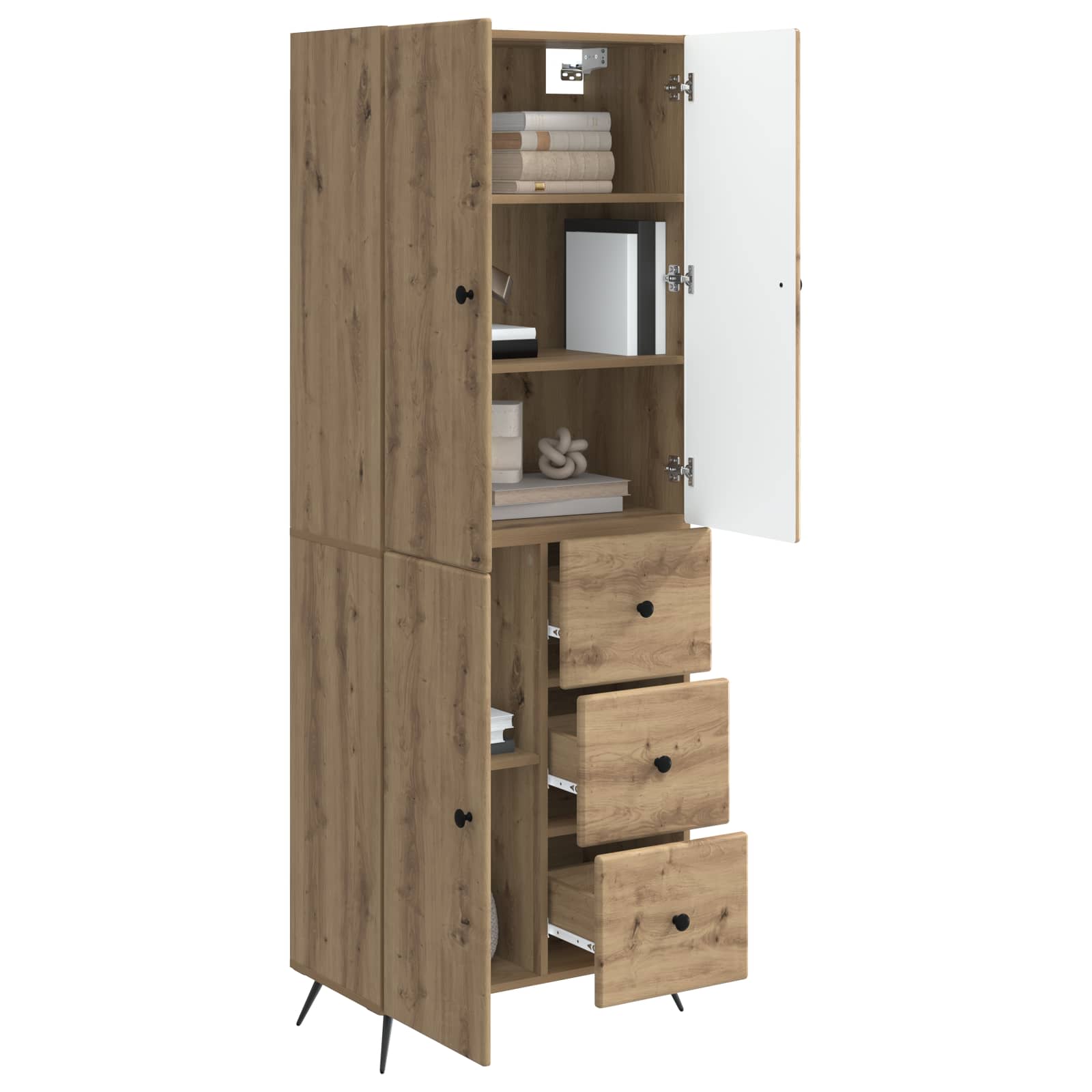 Ensemble de Meubles 2 pcs Chêne artisanal Bois d'ingénierie - XIOS
