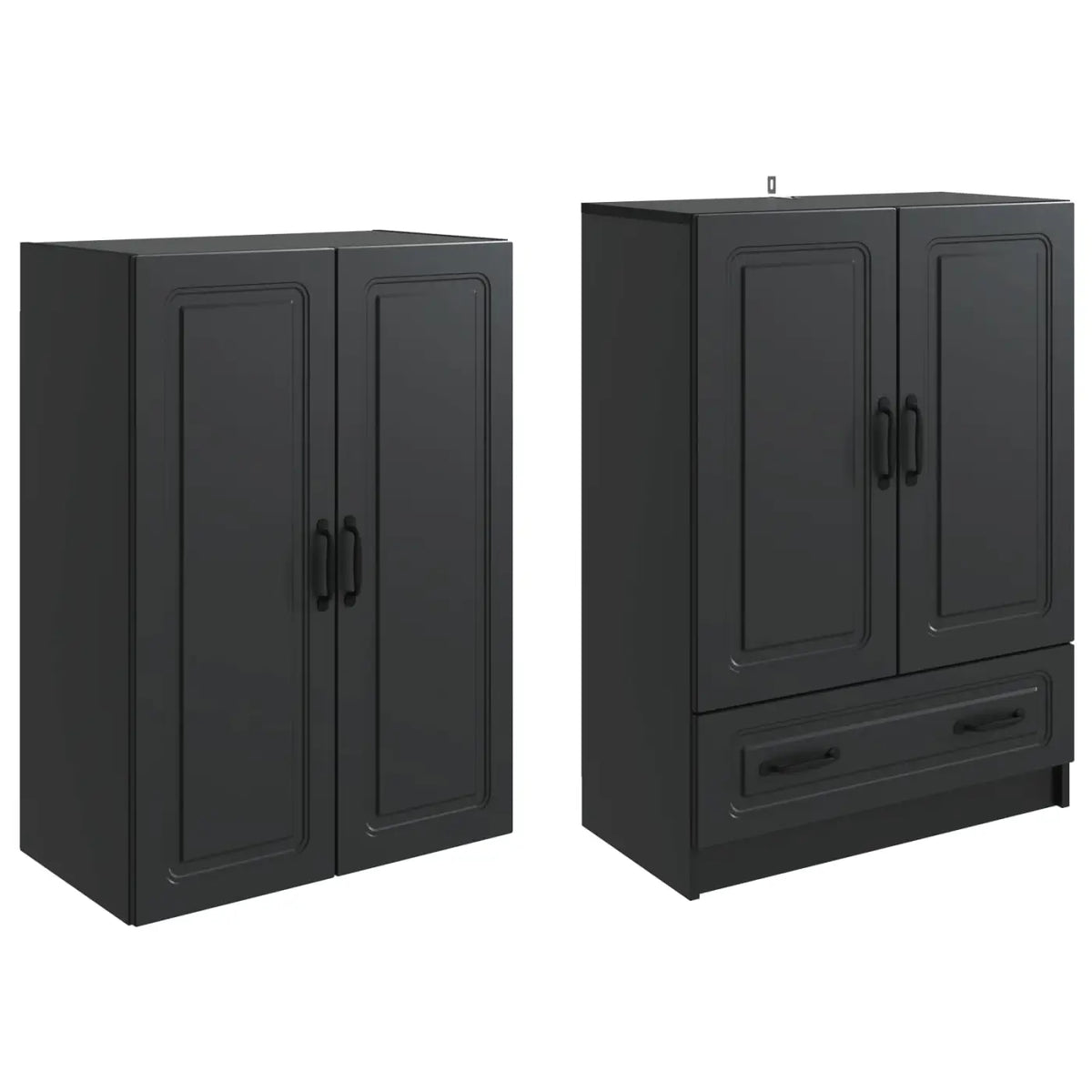 Ensemble de Meubles 2 pc Noir Bois d’ingénierie - XIOS