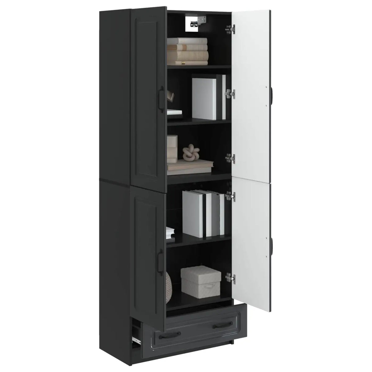 Ensemble de Meubles 2 pc Noir Bois d’ingénierie - XIOS