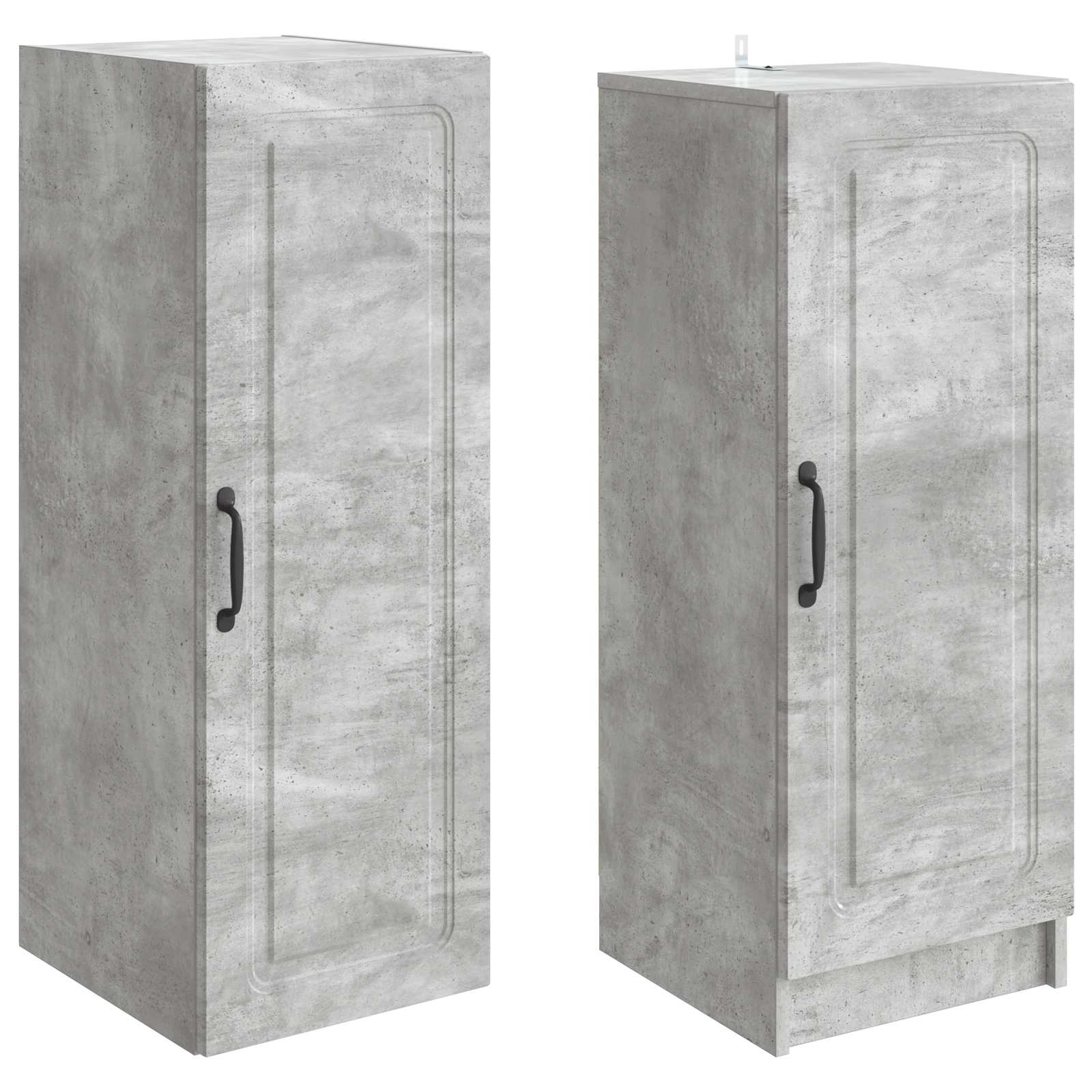 Ensemble de Meubles 2 pcs Gris béton Bois d'ingénierie - XIOS