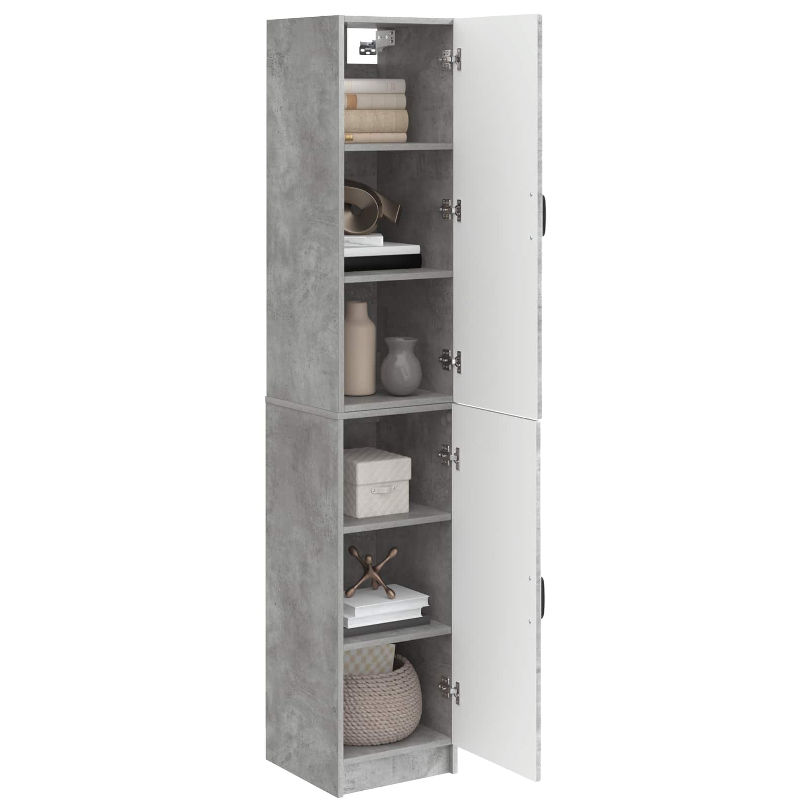 Ensemble de Meubles 2 pcs Gris béton Bois d'ingénierie - XIOS