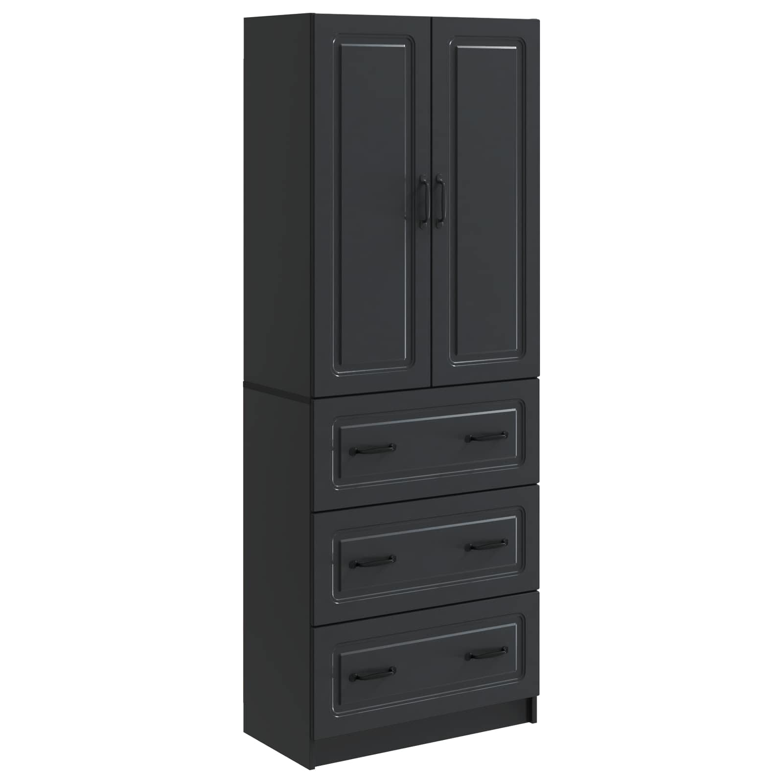 Ensemble de Meubles 2 pcs Noir 66 x 34,5 x 87 cm