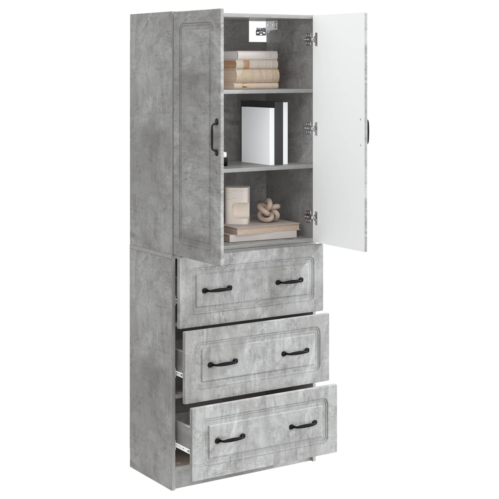 Ensemble de Meubles 2 pcs Gris béton 66 x 34,5 x 87 cm - XIOS