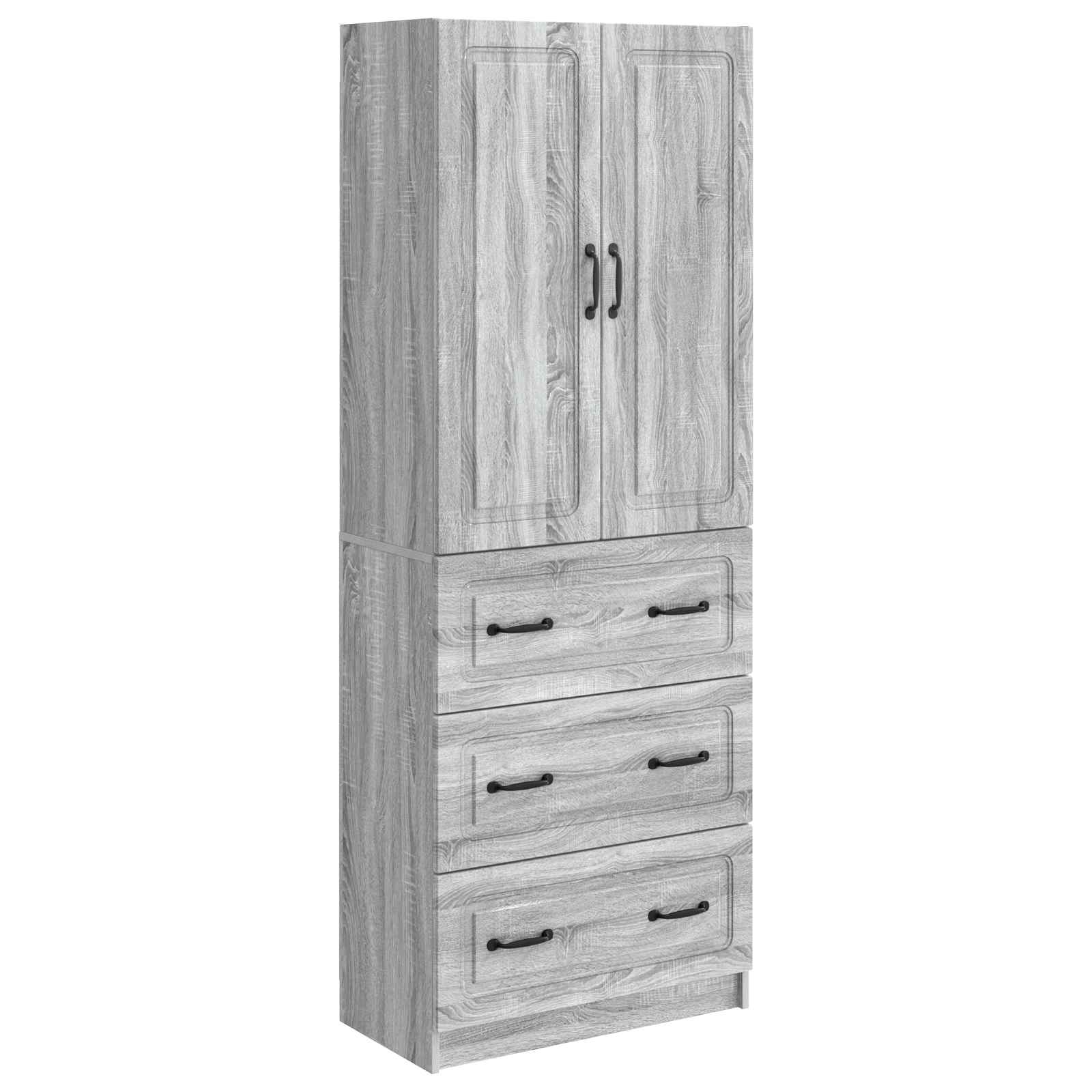 Ensemble de Meubles 2 pcs Sonoma gris 66 x 34,5 x 87 cm - XIOS