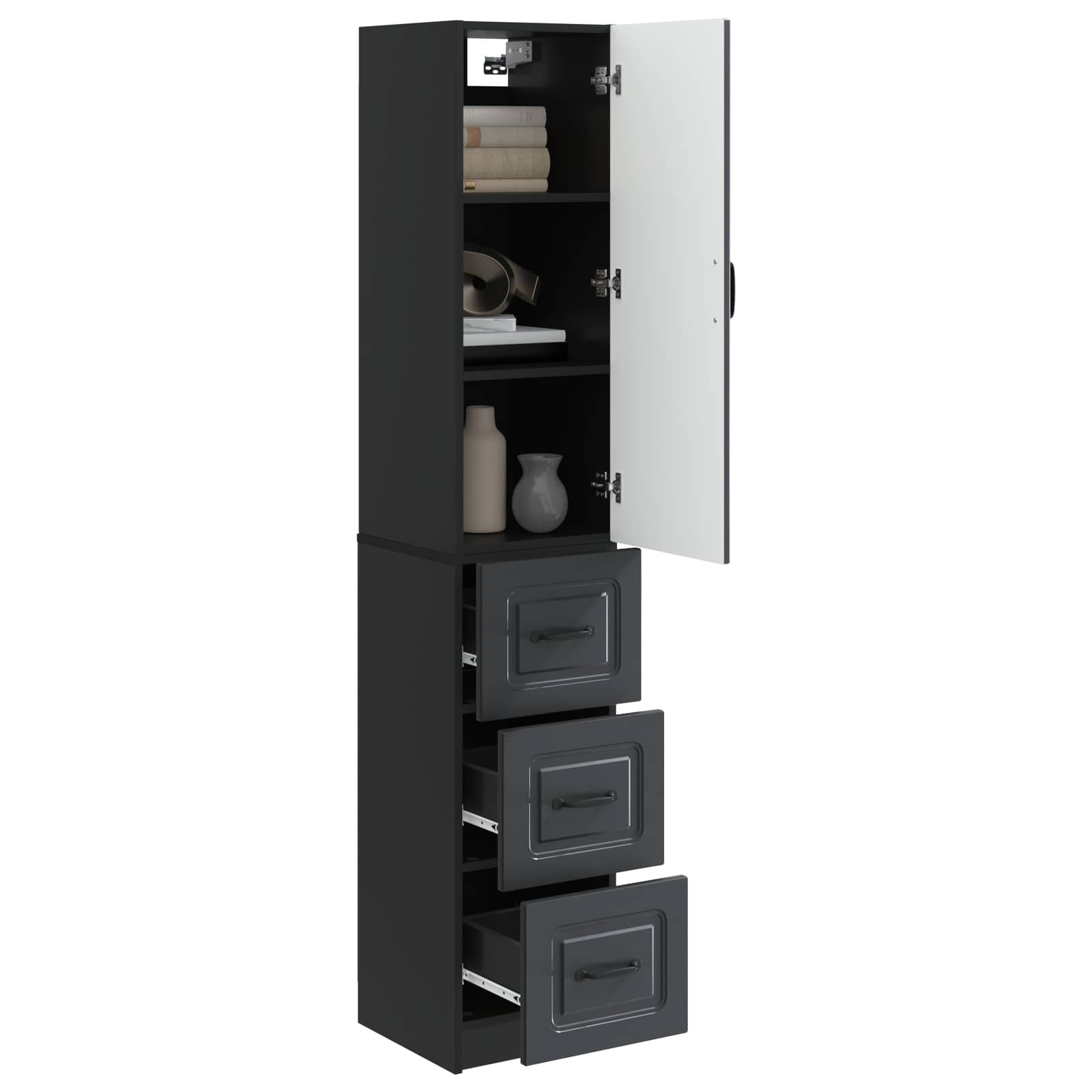Ensemble de Meubles 2 pcs Noir 33 x 34,5 x 87 cm - XIOS