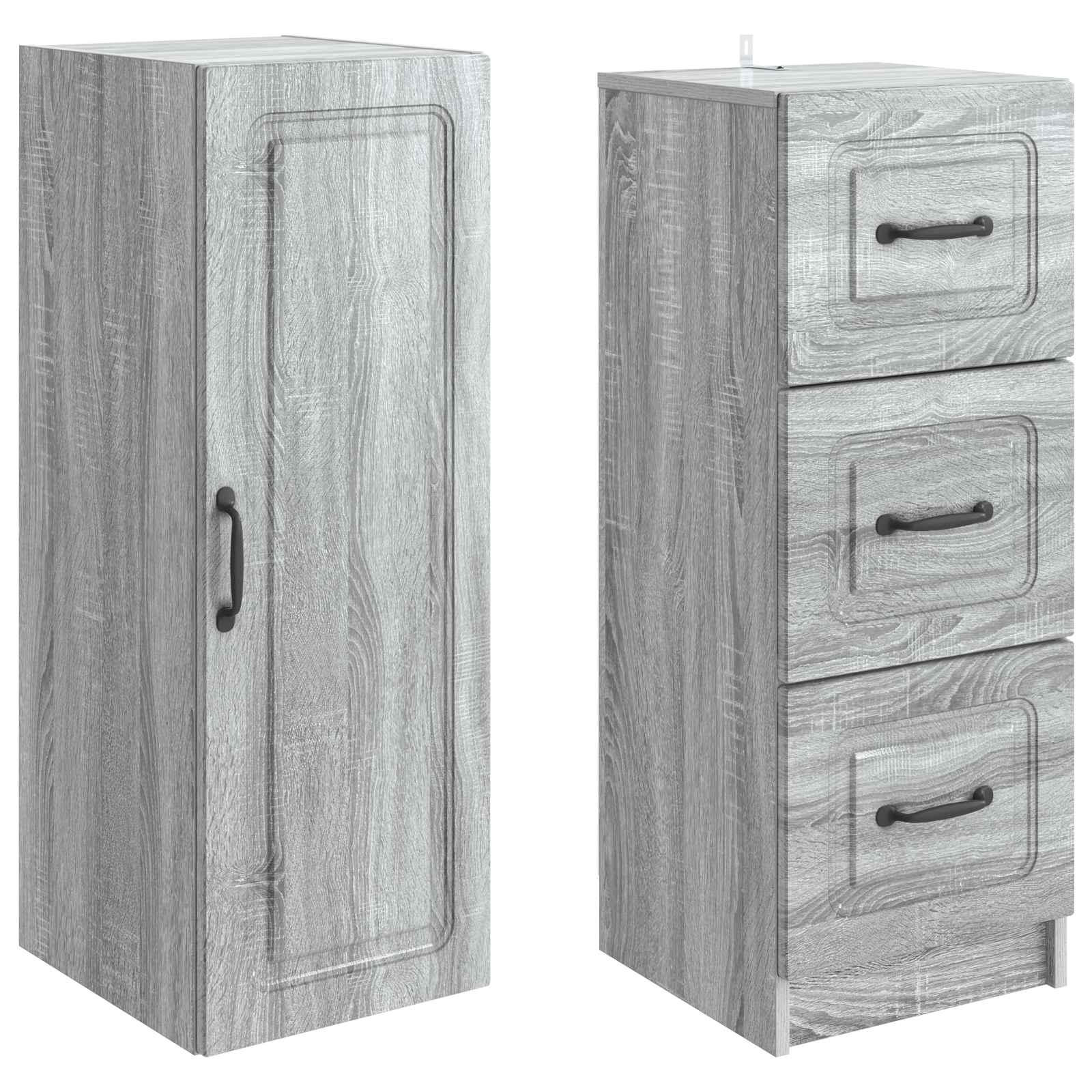 Ensemble de Meubles 2 pcs Sonoma gris 33 x 34,5 x 87 cm - XIOS