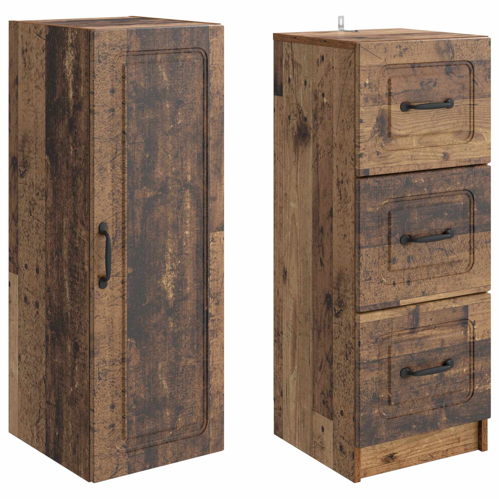 Ensemble de Meubles 2 pcs Bois ancien 33 x 34,5 x 87 cm - XIOS