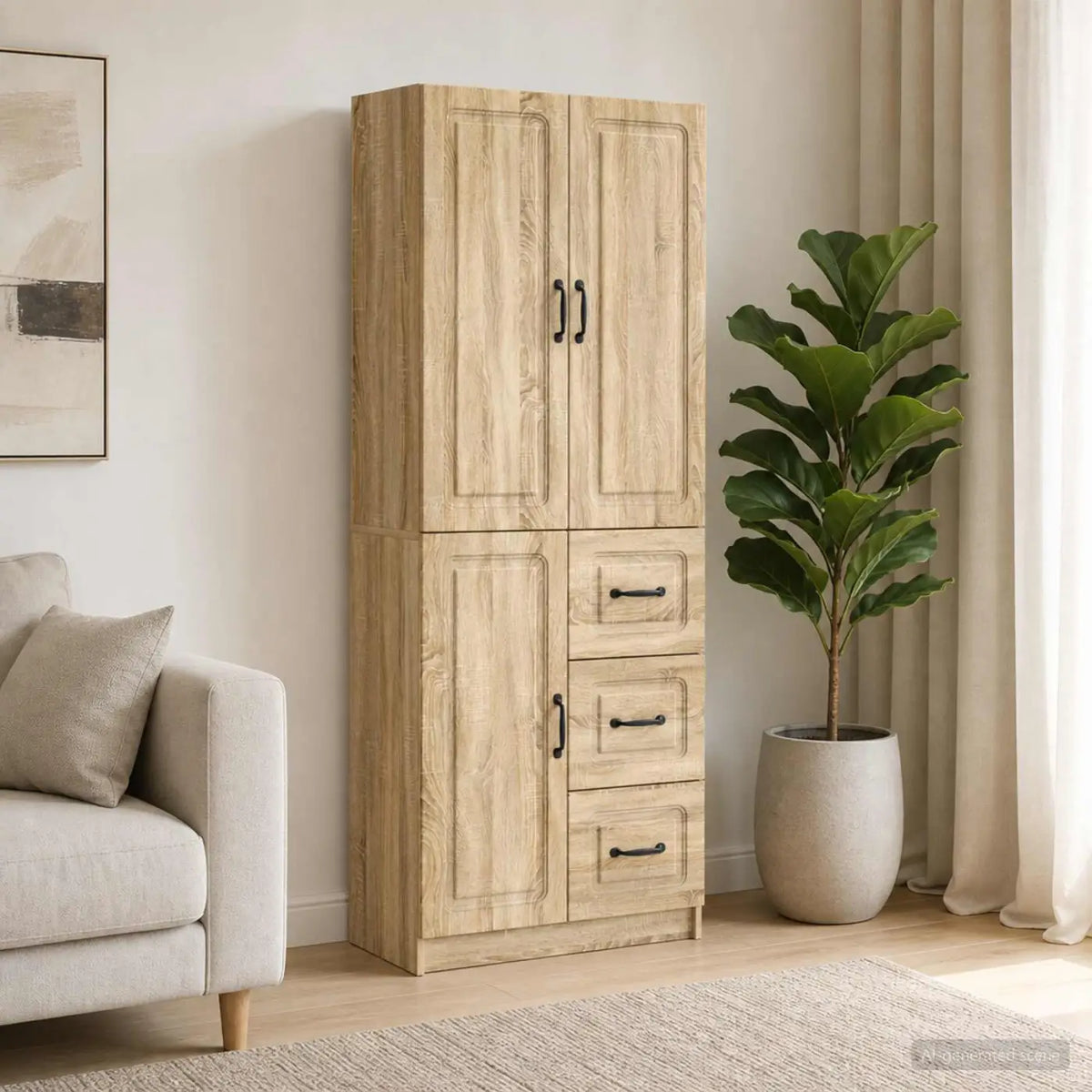 Ensemble de Meubles 2 pc Chêne Sonoma Bois d’ingénierie - XIOS