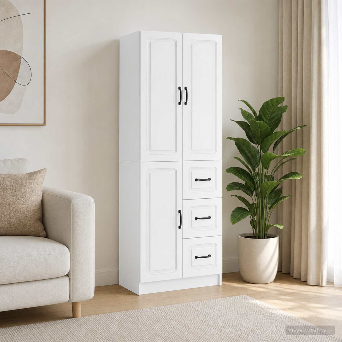 Ensemble de Meubles 2 pc Blanc brillant Bois d'ingénierie - XIOS