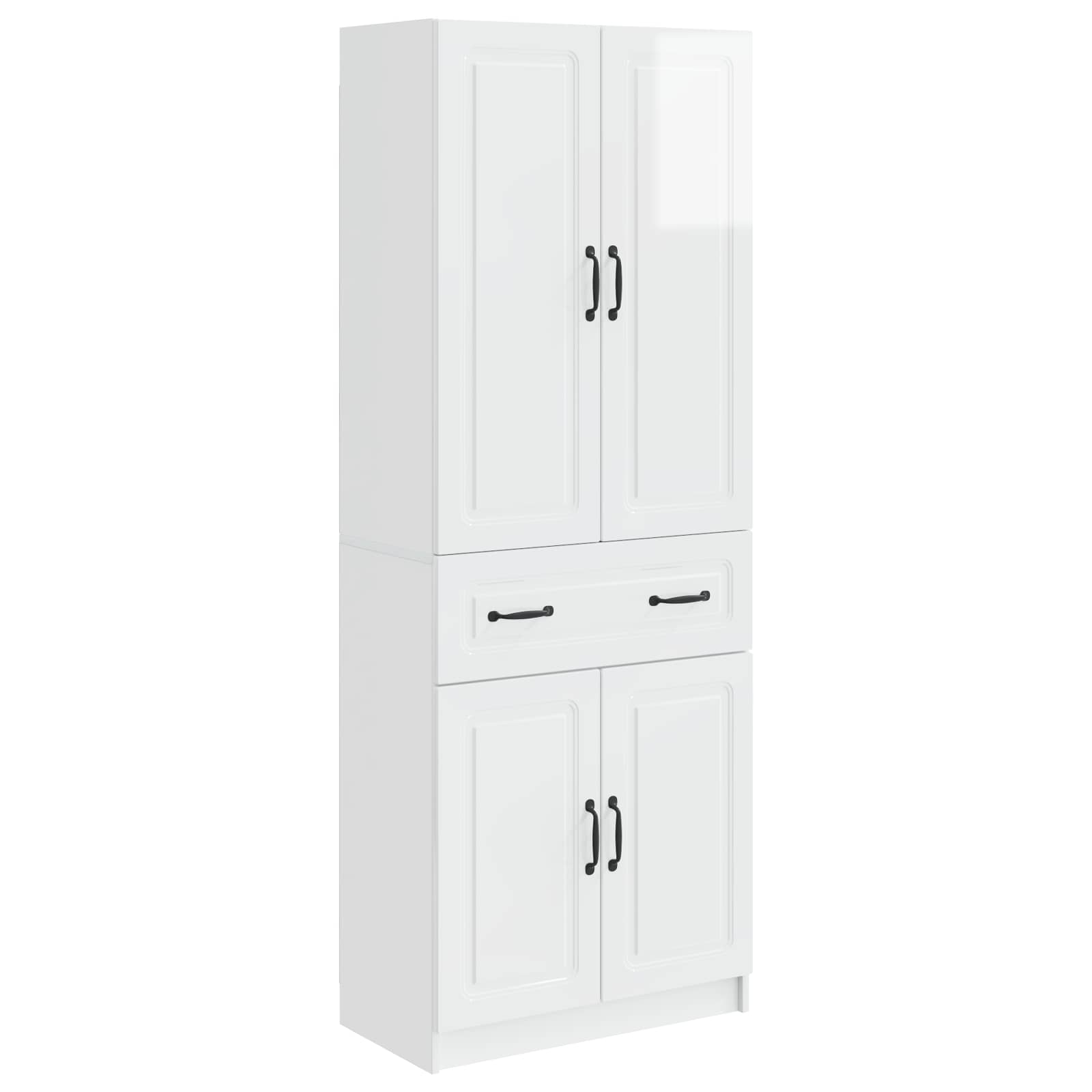 Ensemble de Meubles 2 pcs Blanc brillant Bois d'ingénierie - XIOS