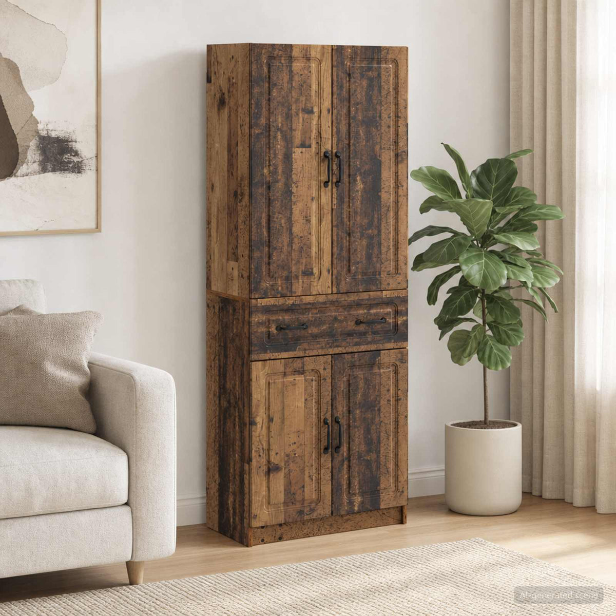 Ensemble de Meubles 2 pc Bois ancien Bois d'ingénierie - XIOS