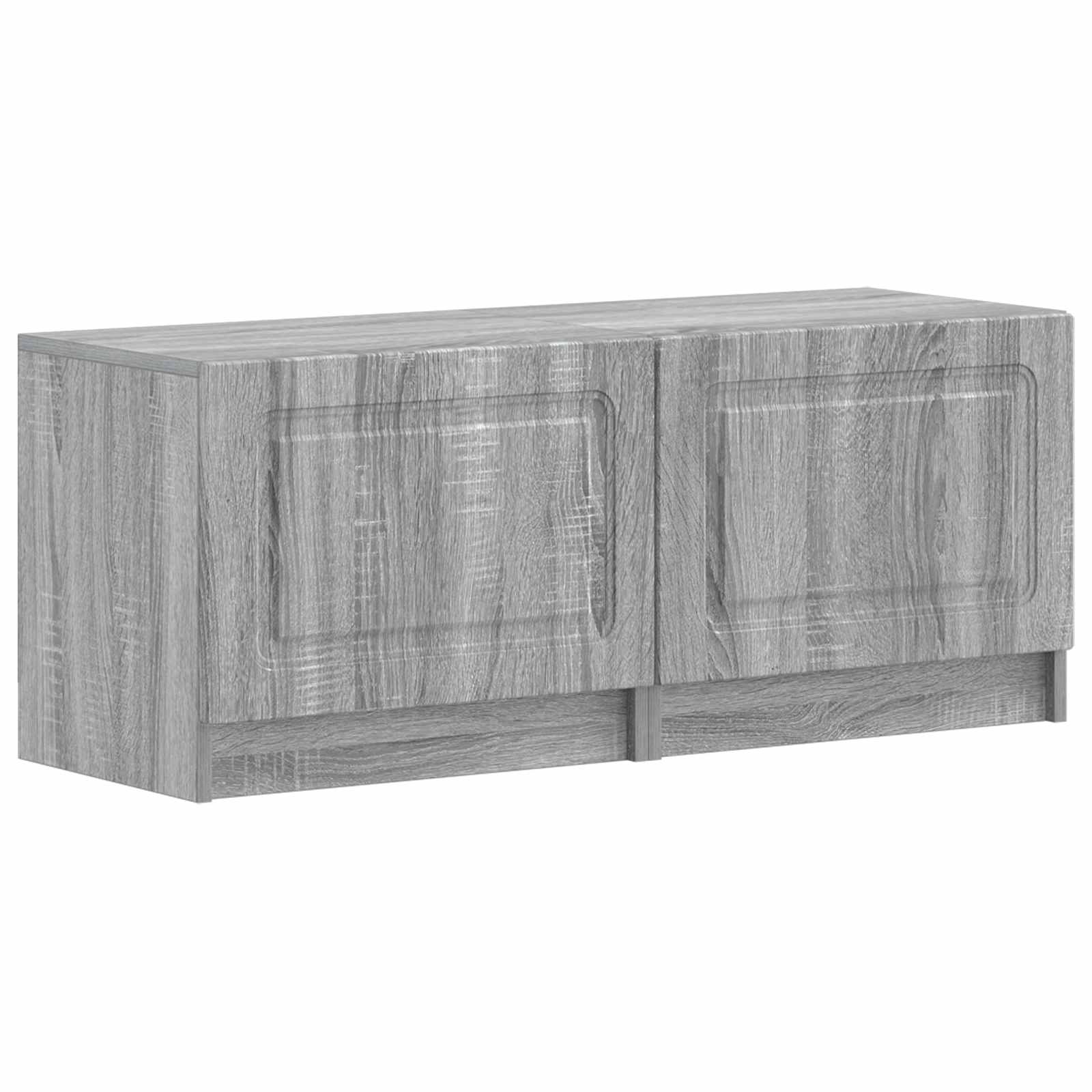 Meuble TV LED 5 pièces Sonoma gris Bois d'ingénierie
