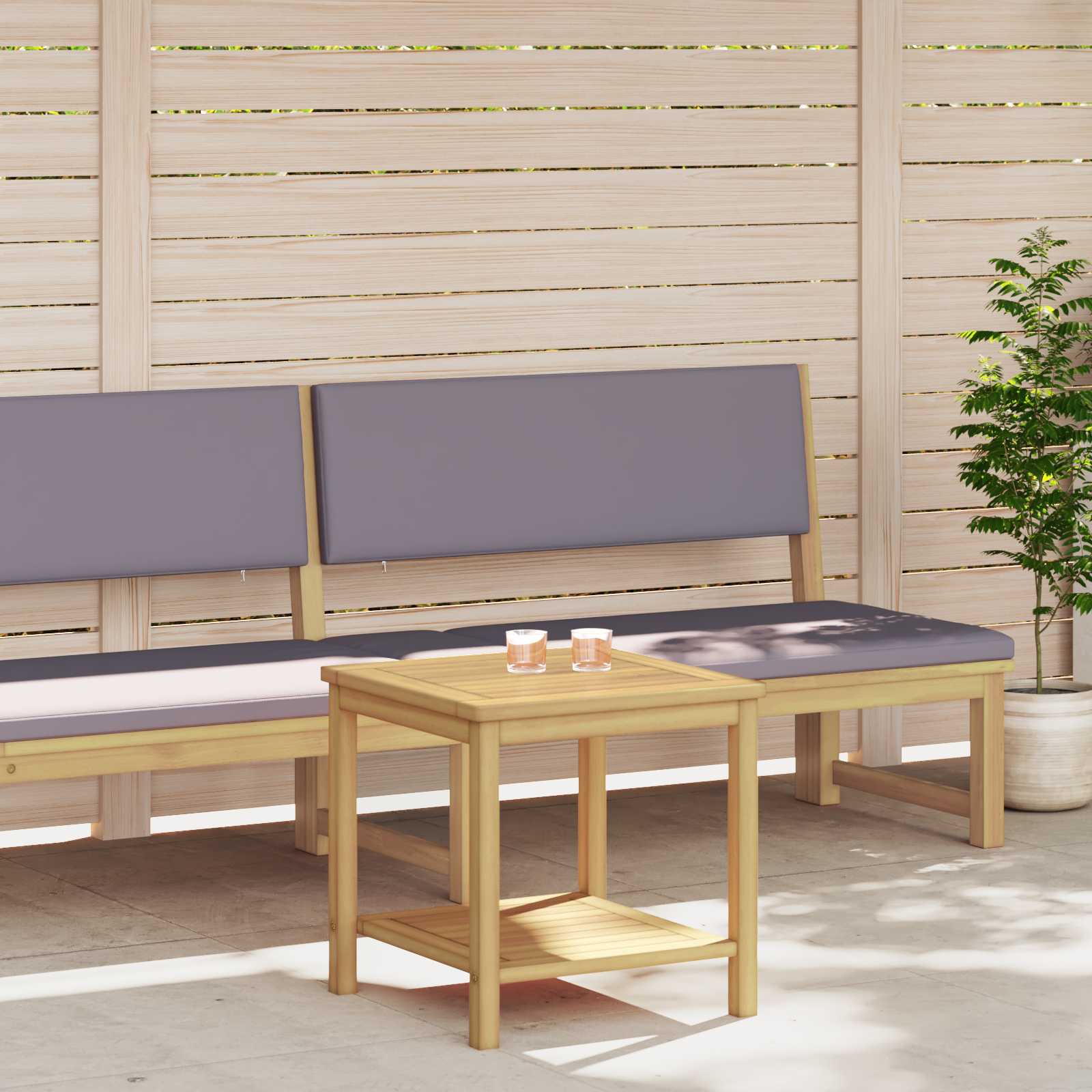 Table d'appoint Huile Naturelle 45 x 45 x 45 cm - XIOS