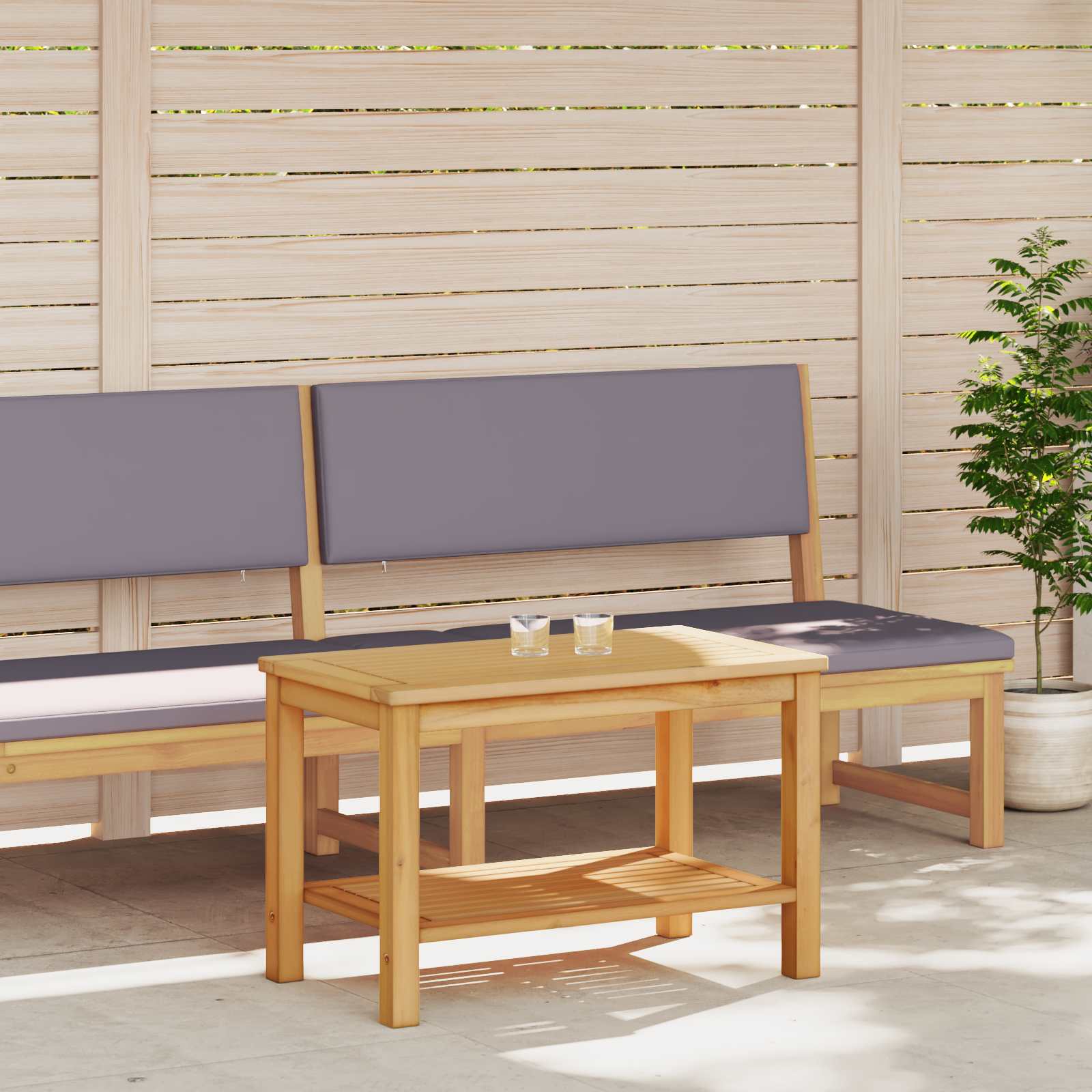 Table d'appoint Huile Naturelle 70 x 40 x 45 cm - XIOS