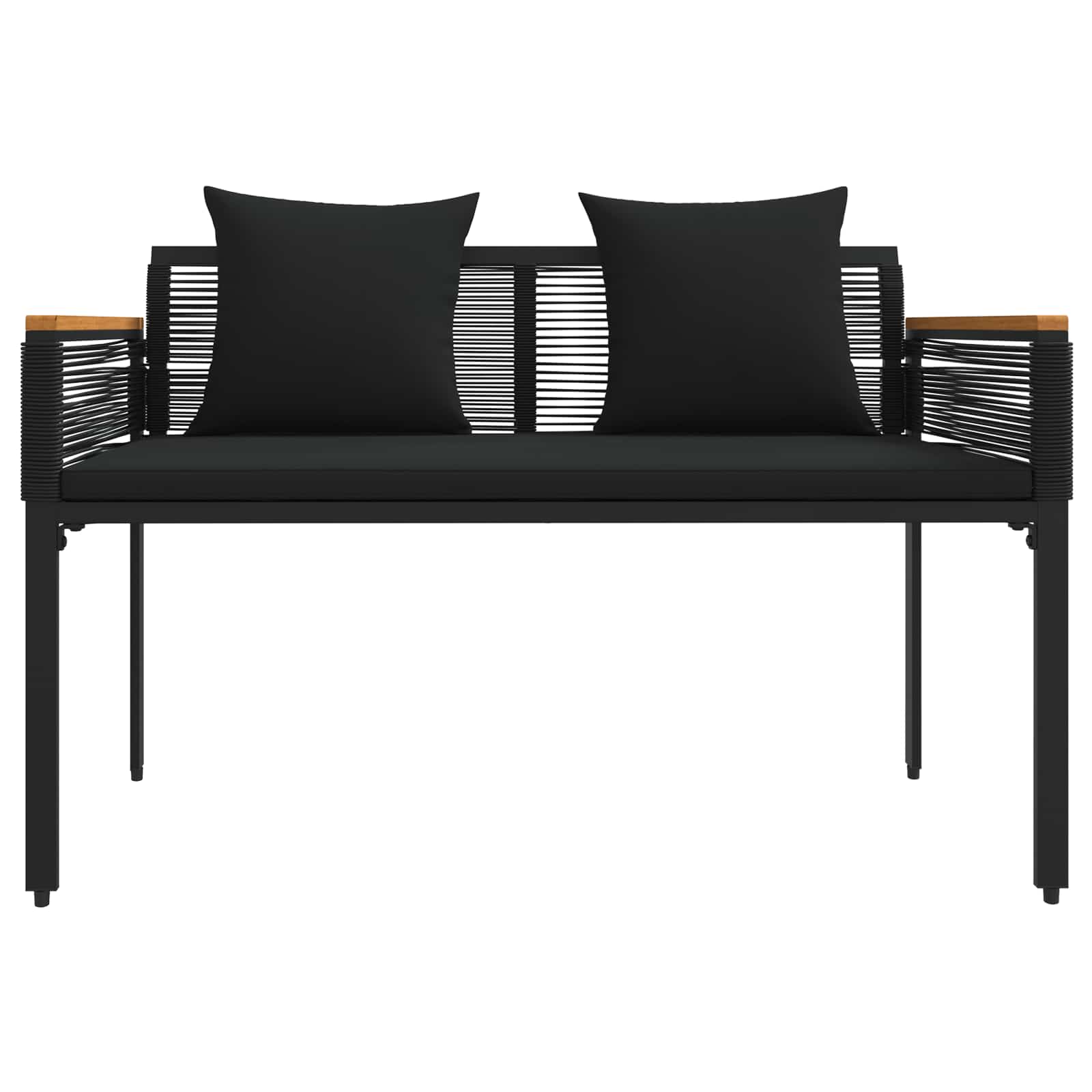 Ensemble de meubles d'extérieur 4 pcs Noir polyrotin - XIOS