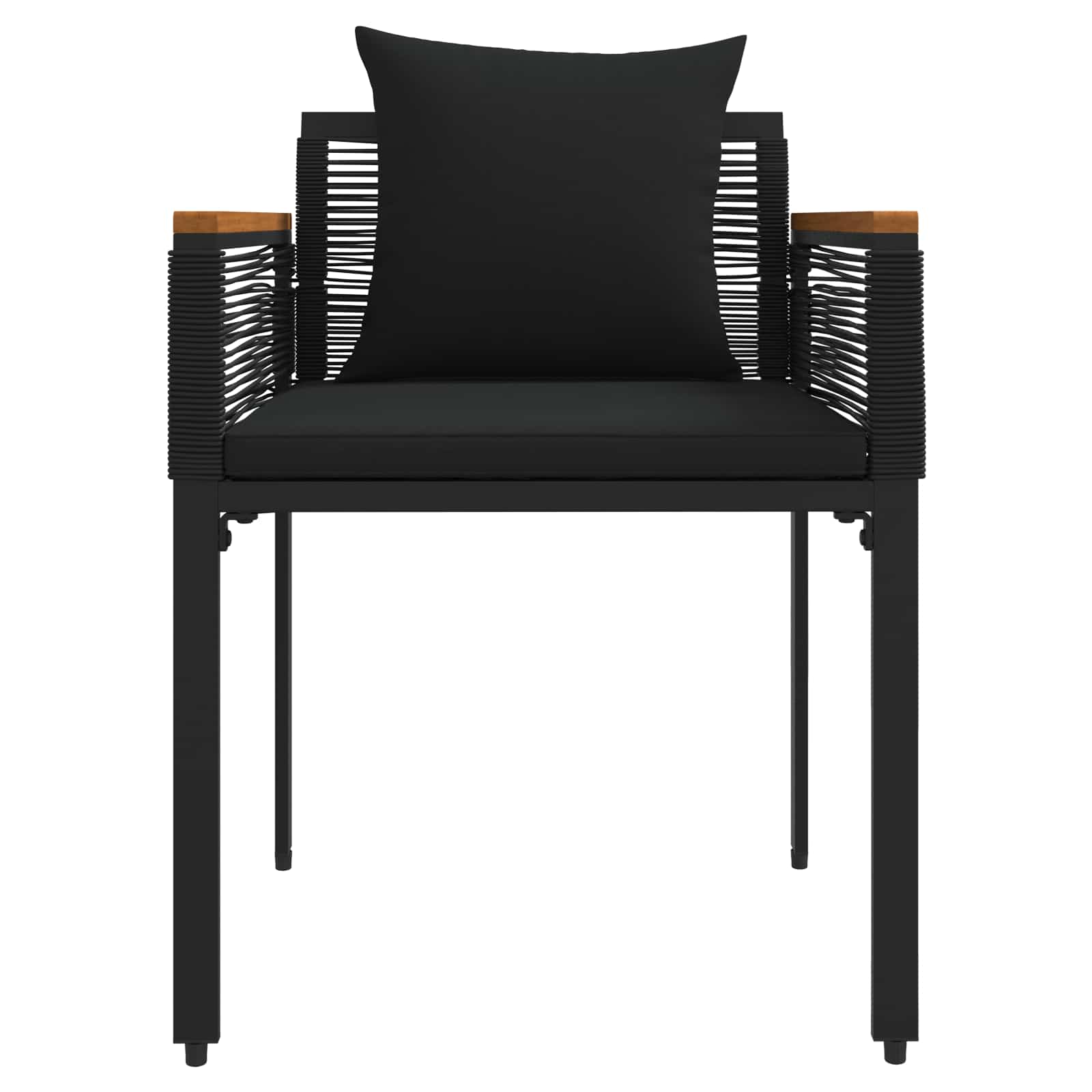 Ensemble de meubles d'extérieur 4 pcs Noir polyrotin - XIOS