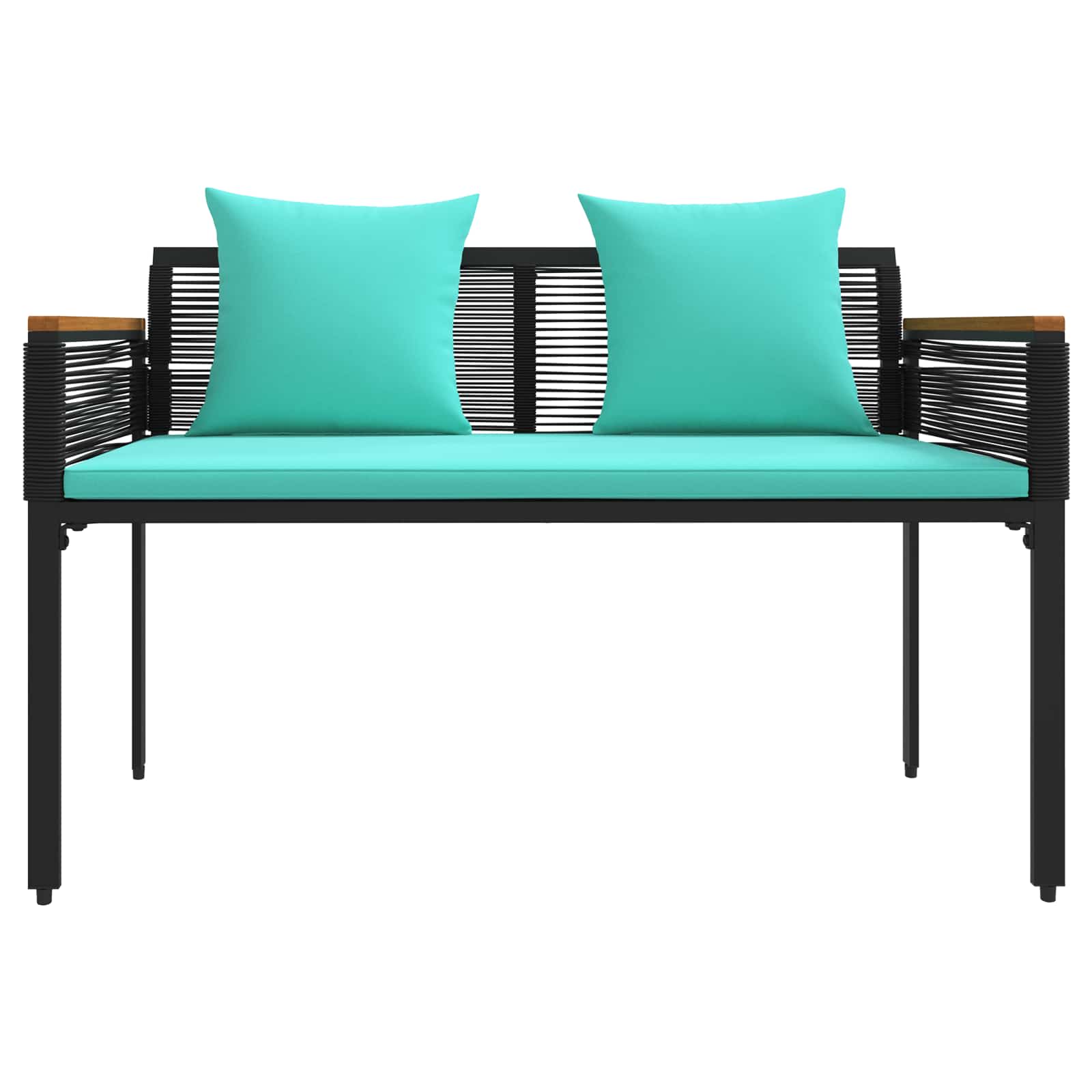 Ensemble de meubles d'extérieur Noir et turquoise polyrotin - XIOS