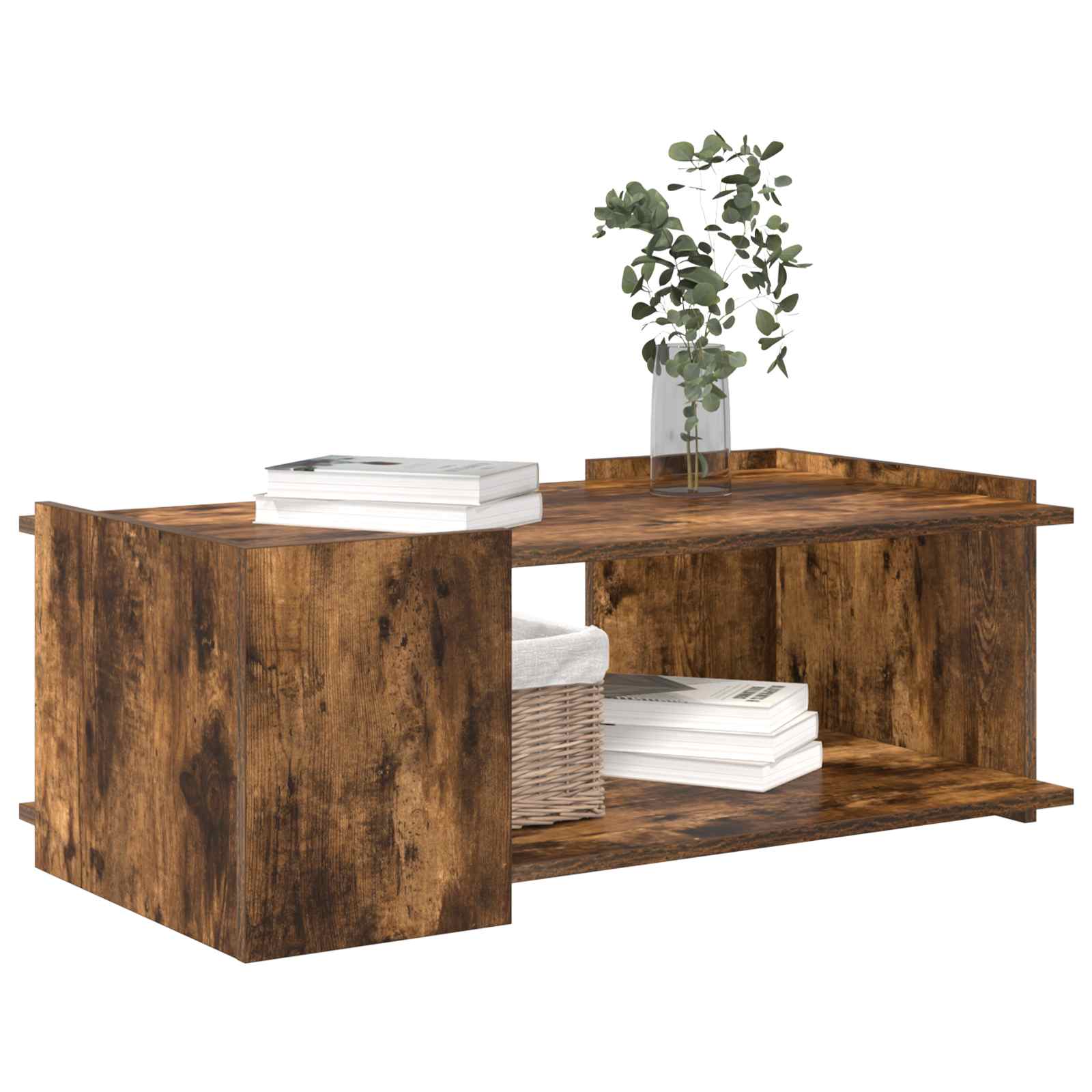 Table basse Chêne fumé 90 x 50 x 33 cm Bois d'ingénierie - XIOS