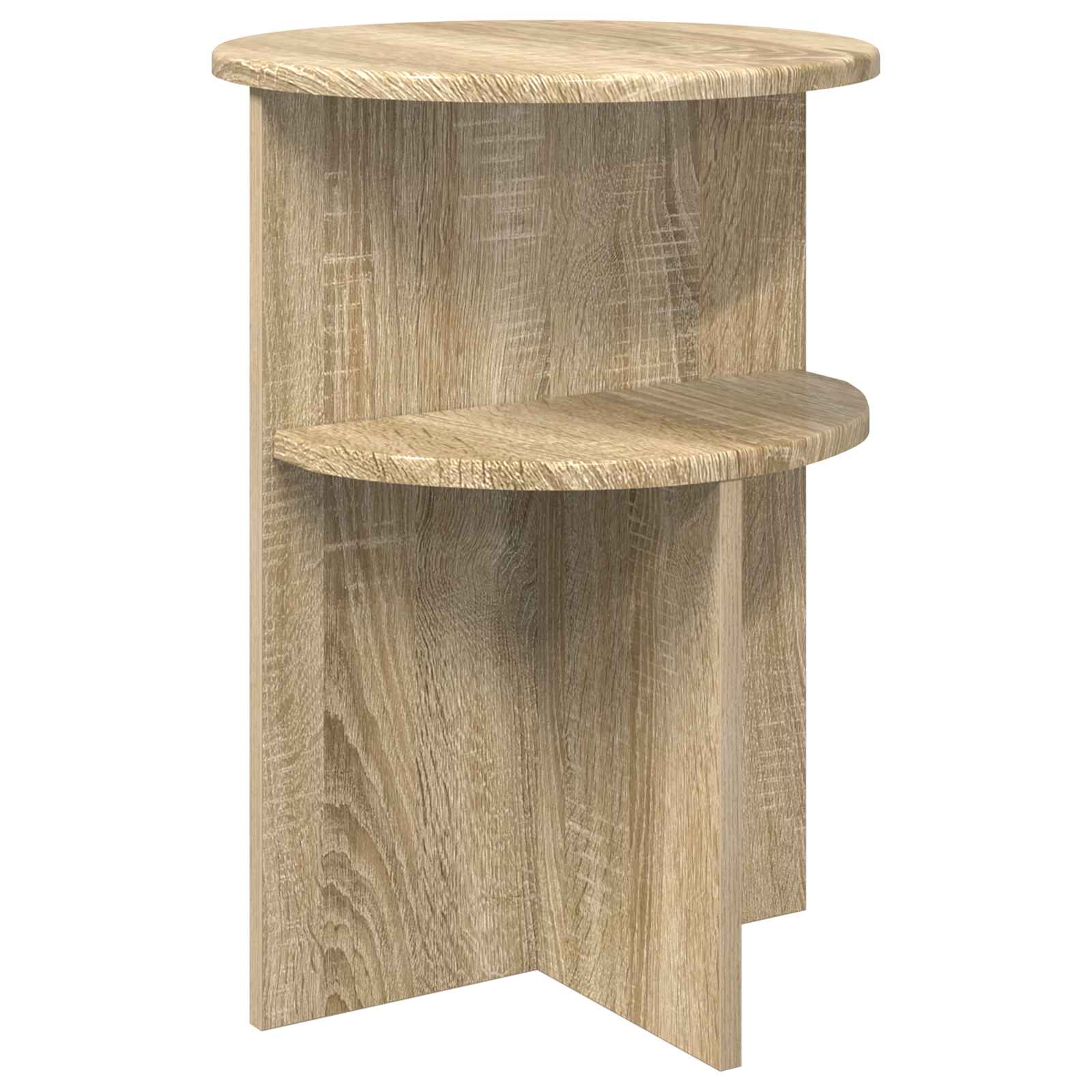 Table d'appoint Chêne Sonoma Ø 39,5 x 55 cm Bois d'ingénierie - XIOS