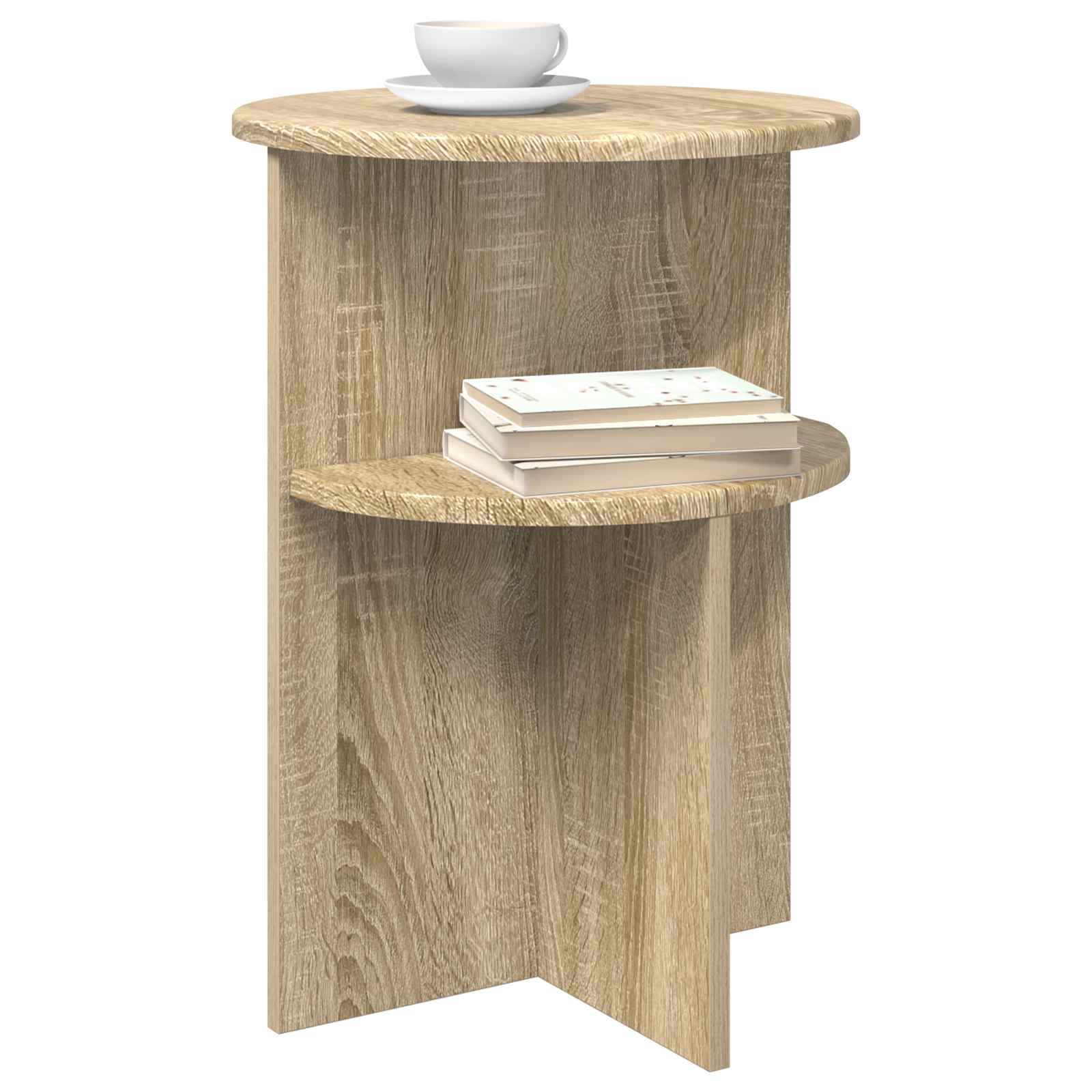 Table d'appoint Chêne Sonoma Ø 39,5 x 55 cm Bois d'ingénierie - XIOS