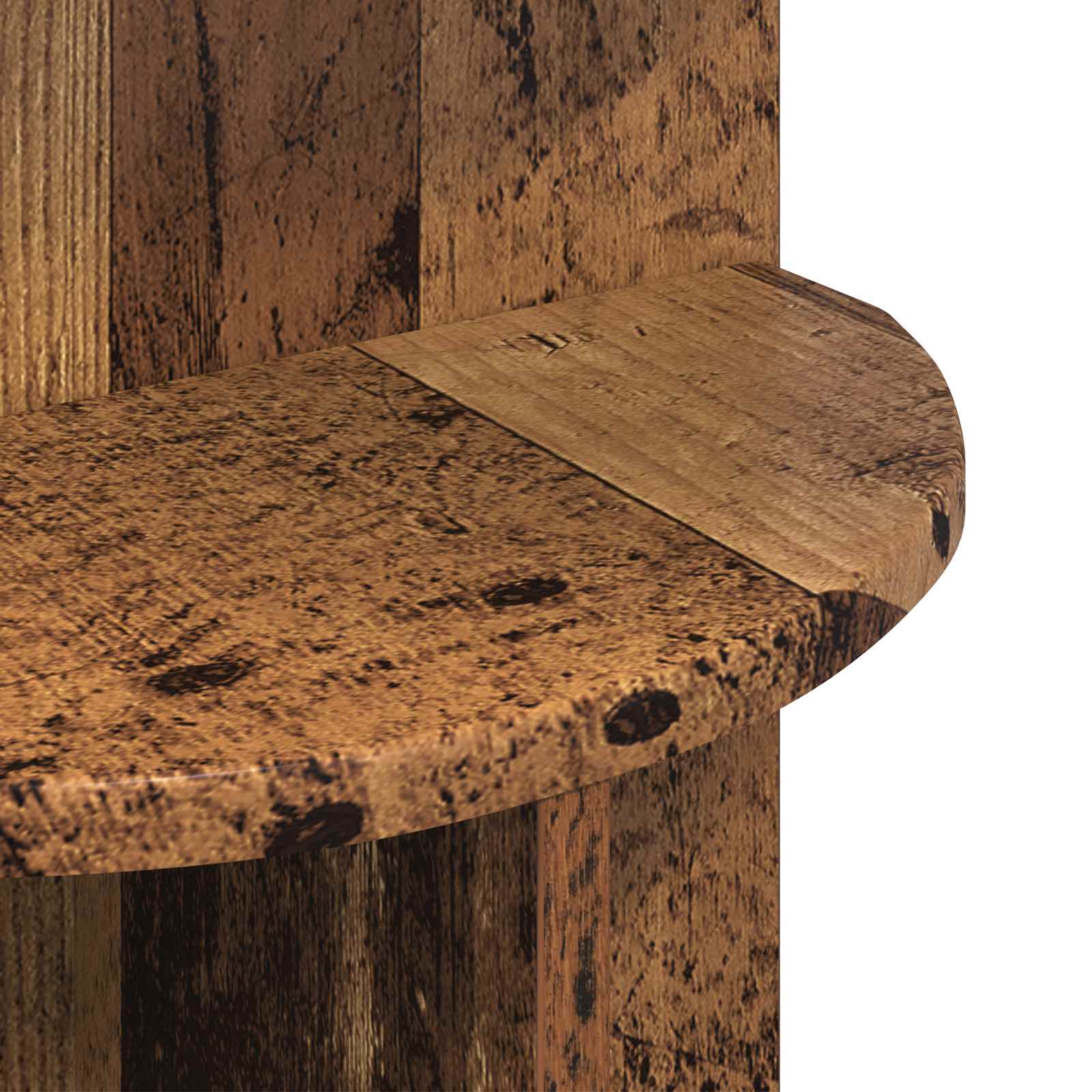 Table d'appoint Bois ancien Ø 39,5 x 55 cm Bois d'ingénierie - XIOS