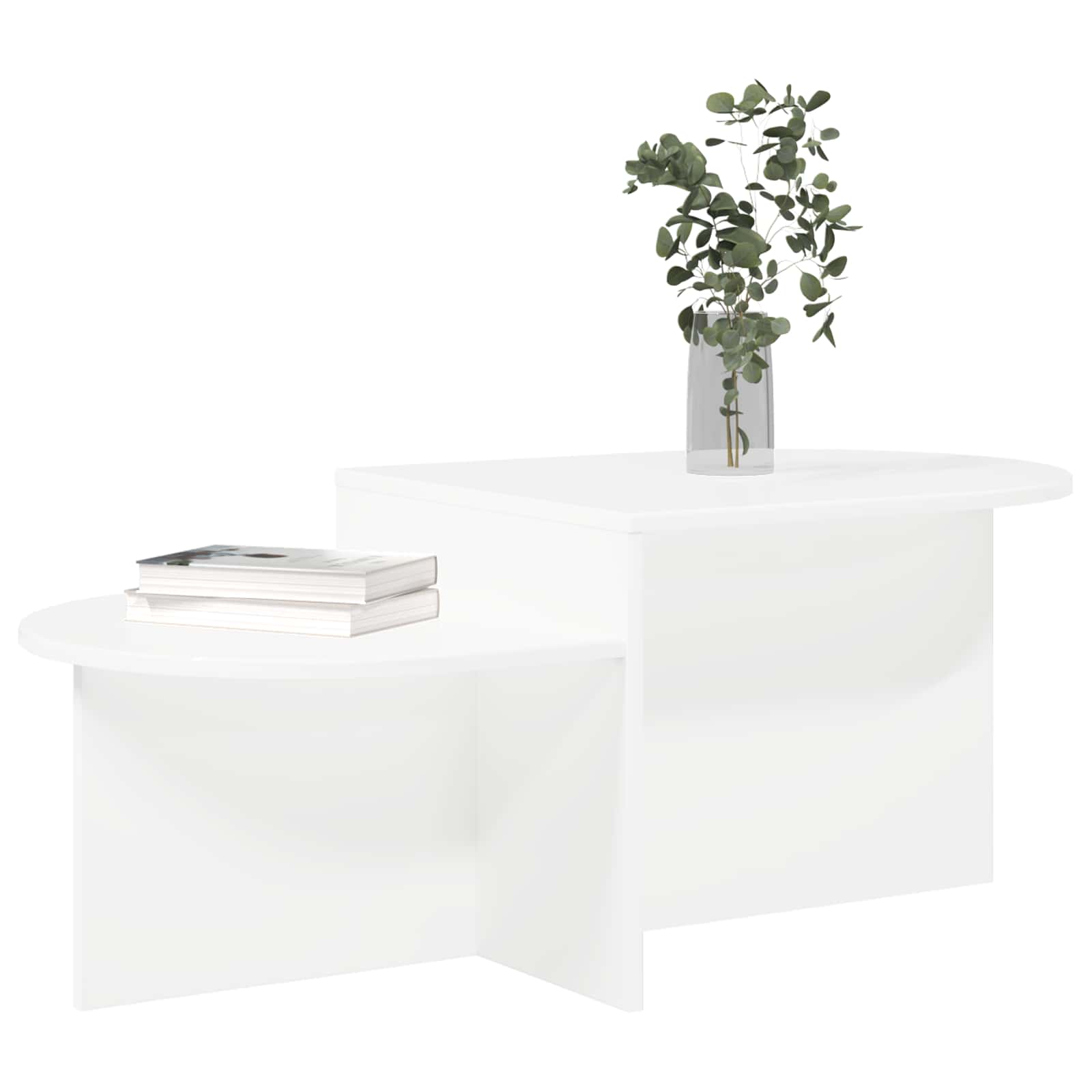 Table basse Blanc 100 x 50 x 40 cm Bois d'ingénierie - XIOS