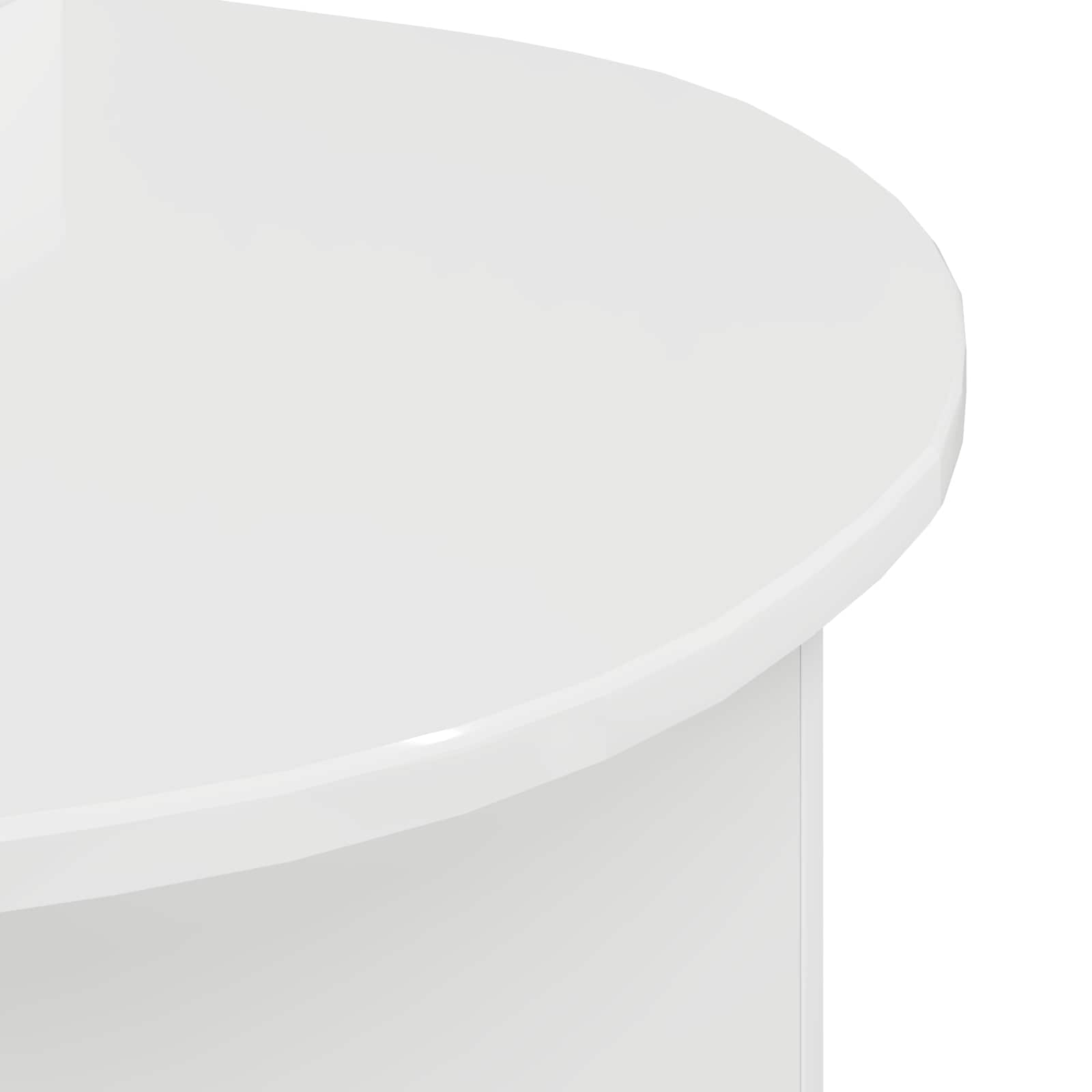 Table basse Blanc brillant 100 x 50 x 40 cm Bois d'ingénierie - XIOS