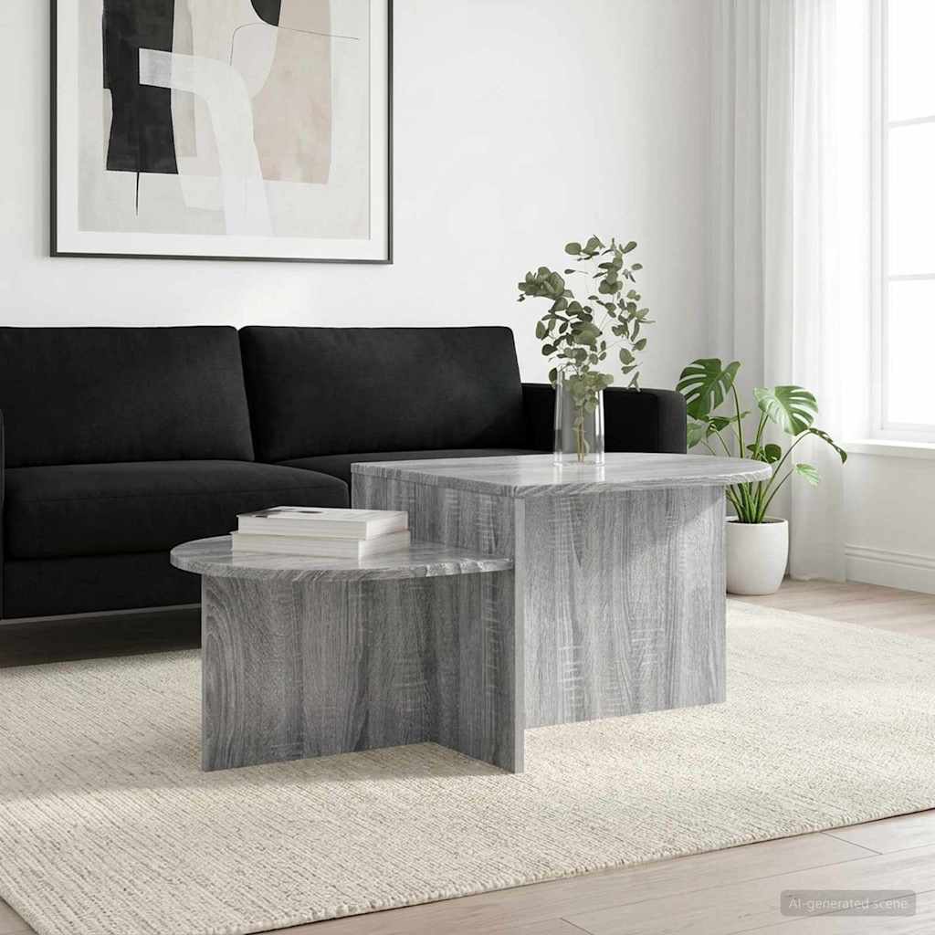 Table basse Sonoma gris 100 x 50 x 40 cm Bois d'ingénierie - XIOS