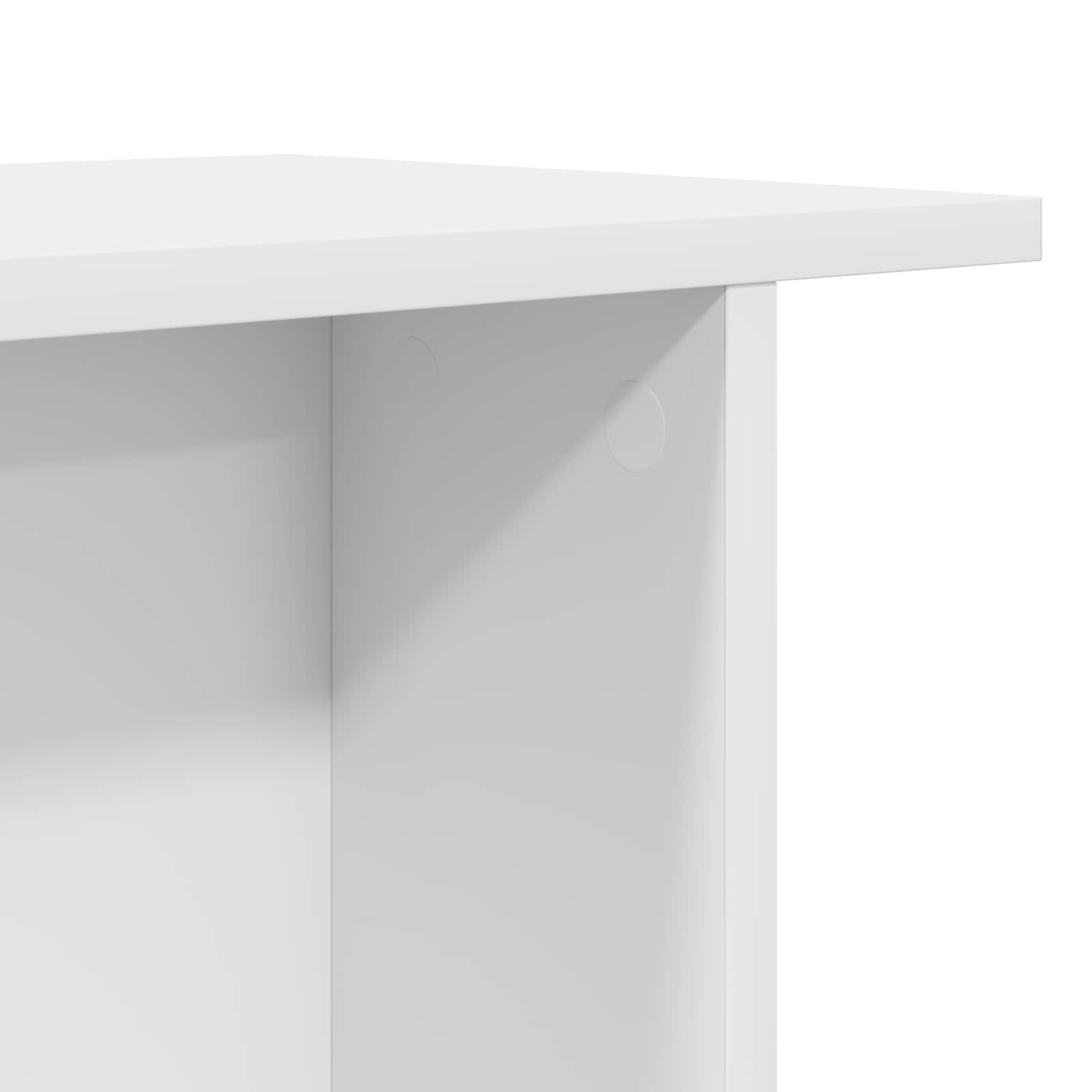 Table basse 2 pc Blanc 40 x 30 x 49 cm Bois d'ingénierie - XIOS