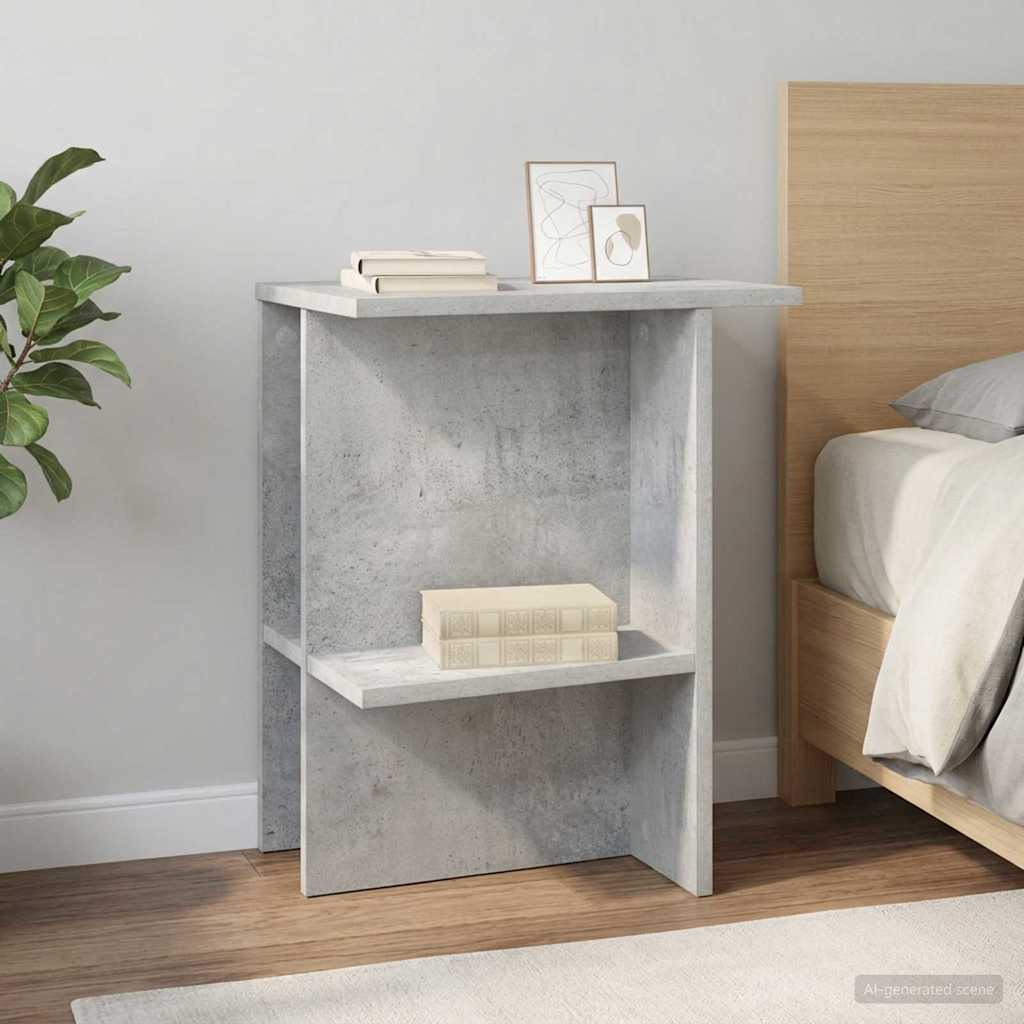 Table basse 2 pcs Gris béton 40 x 30 x 49 cm Bois d'ingénierie - XIOS