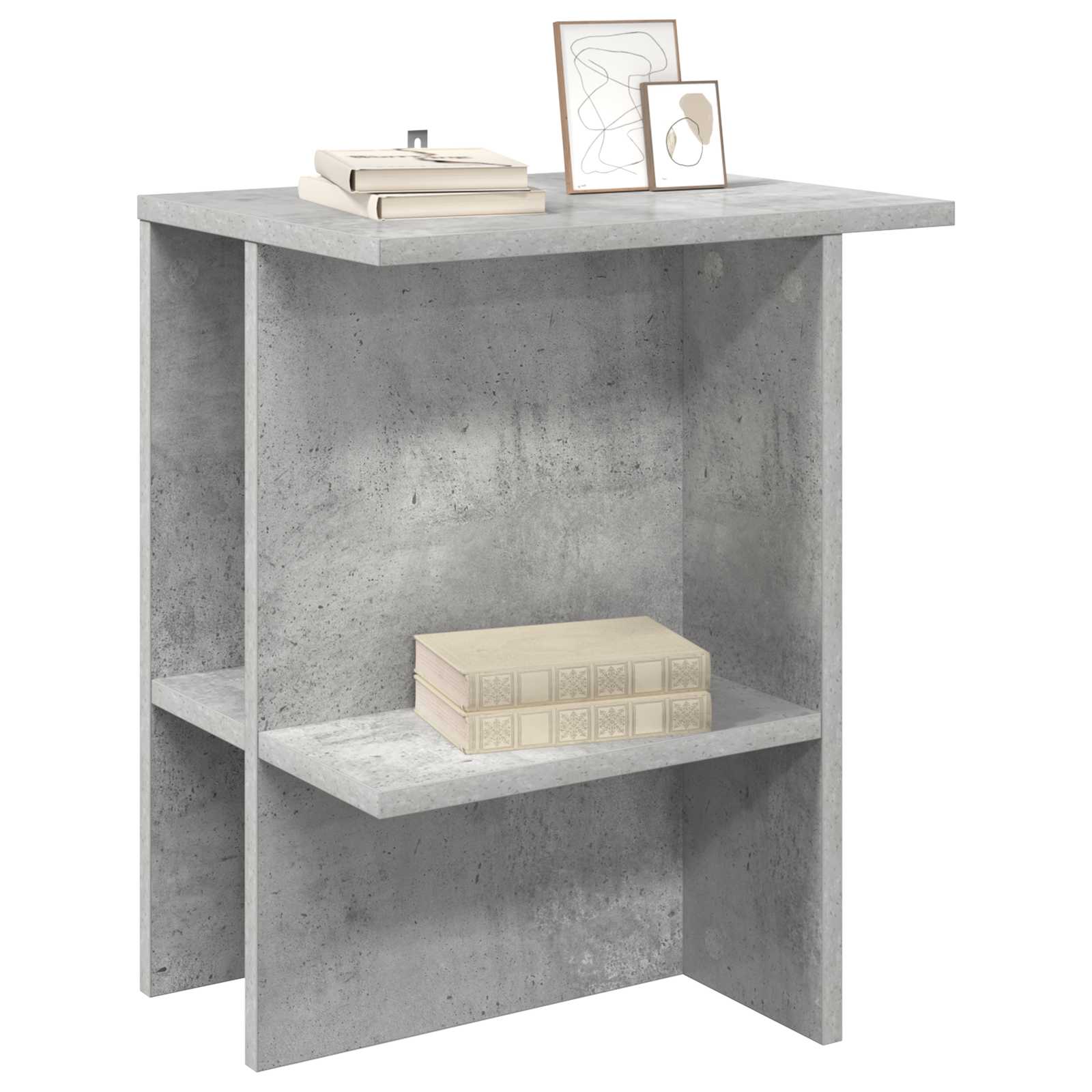 Table basse 2 pcs Gris béton 40 x 30 x 49 cm Bois d'ingénierie - XIOS