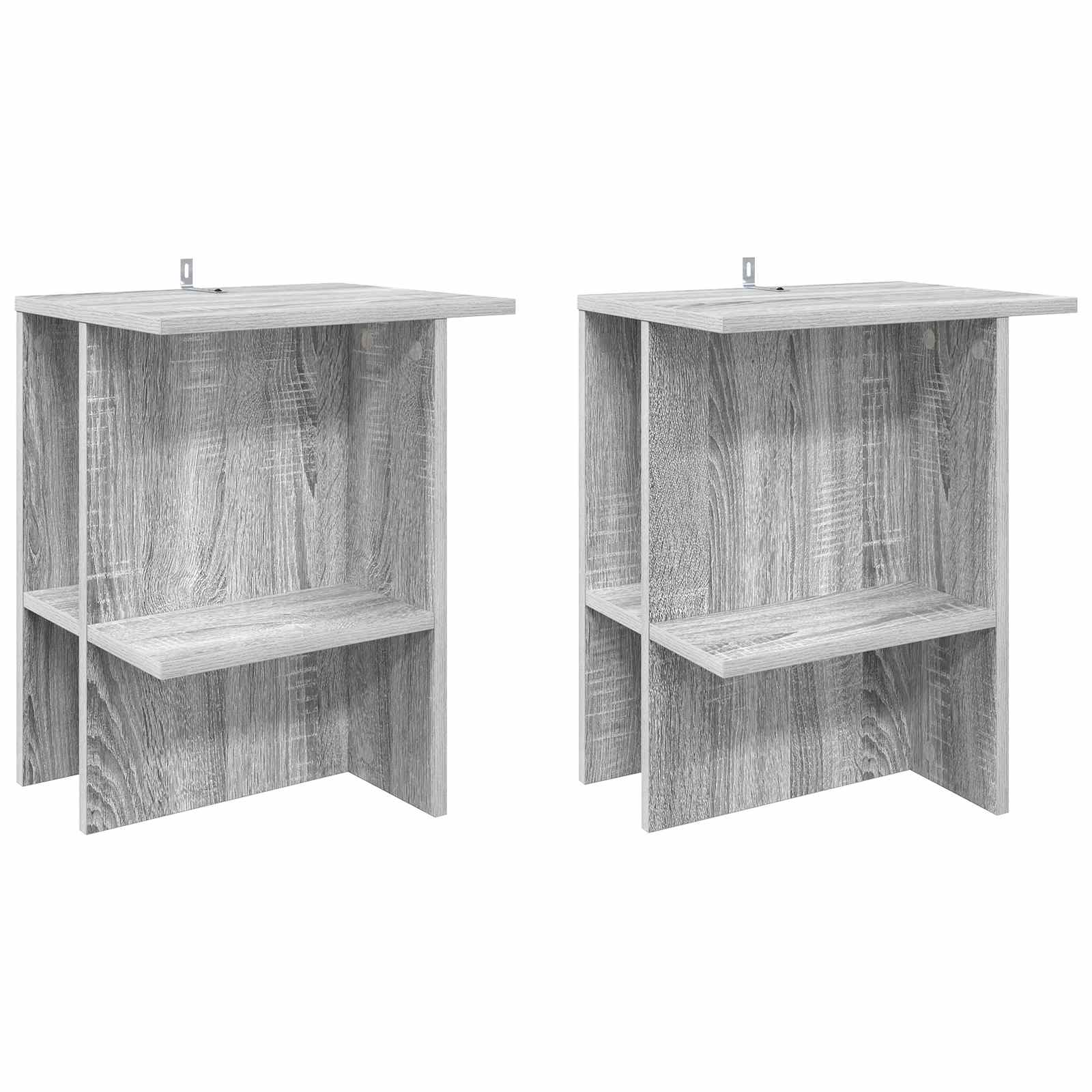 Table basse 2 pcs Sonoma gris 40 x 30 x 49 cm Bois d'ingénierie - XIOS