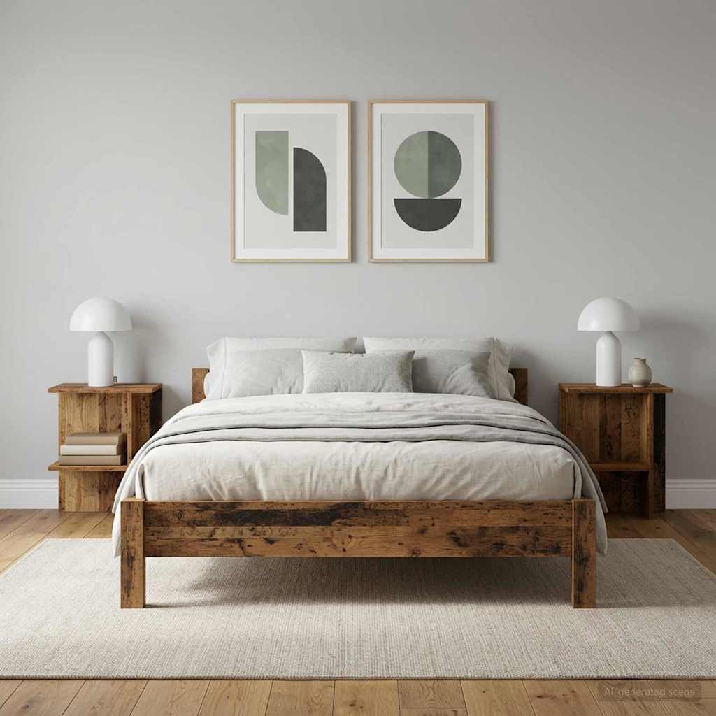 Table basse 2 pcs Bois ancien 40 x 30 x 49 cm Bois d'ingénierie - XIOS