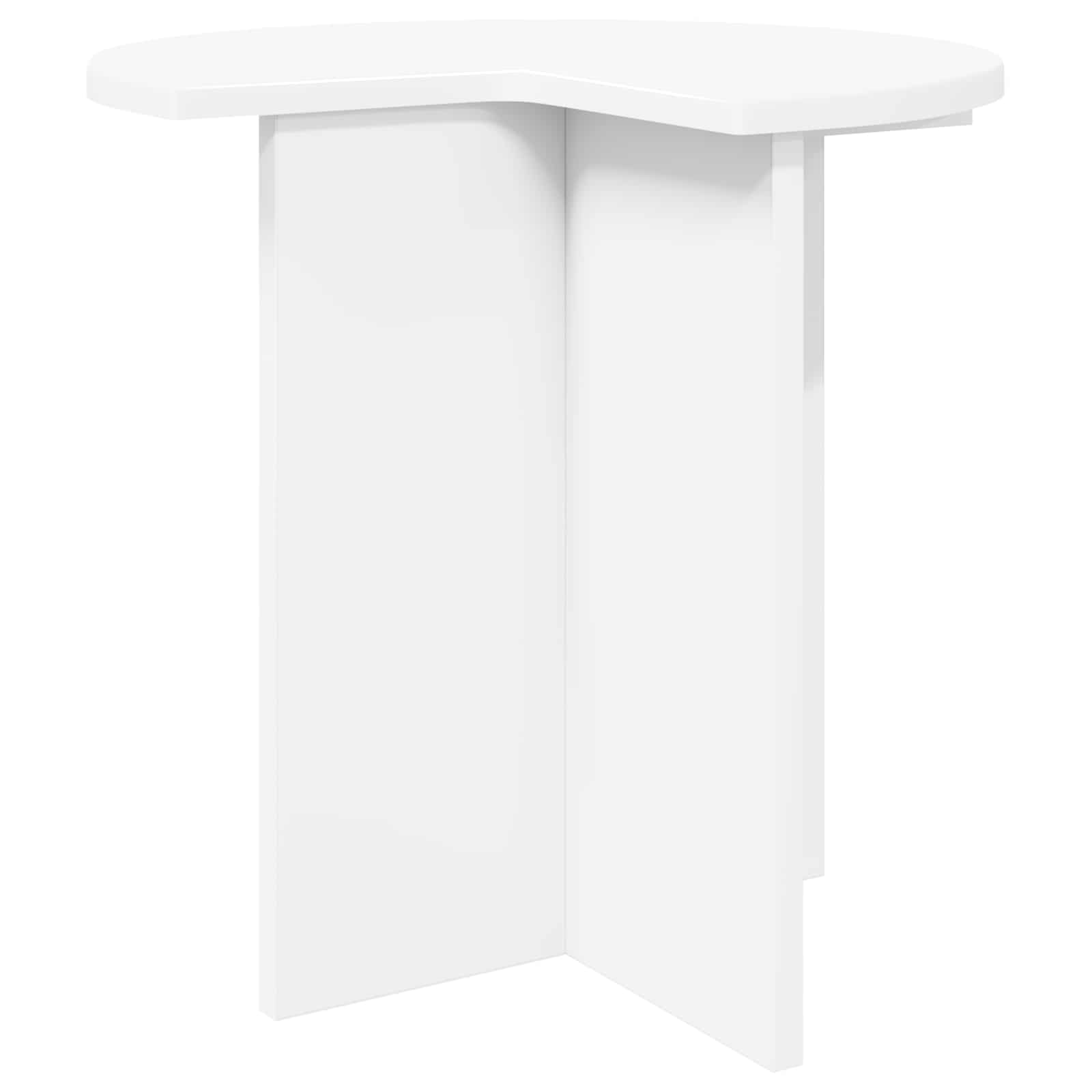 Table d'appoint Blanc Ø 39 x 38 cm Bois d'ingénierie - XIOS