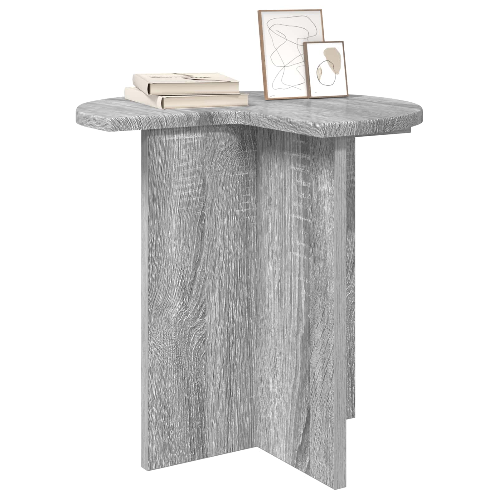 Table d'appoint Sonoma gris Ø 39 x 38 cm Bois d'ingénierie - XIOS