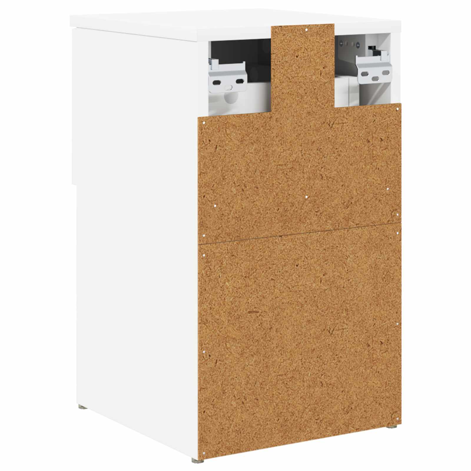 Armoire de lit 2 pcs Blanc 29 x 31,5 x 49 cm Bois d'ingénierie - XIOS