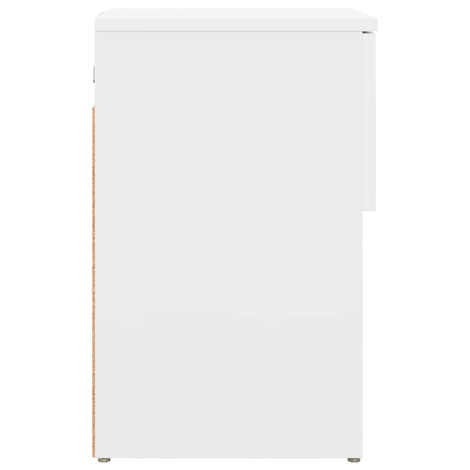 Armoire de lit 2 pcs Blanc 29 x 31,5 x 49 cm Bois d'ingénierie - XIOS
