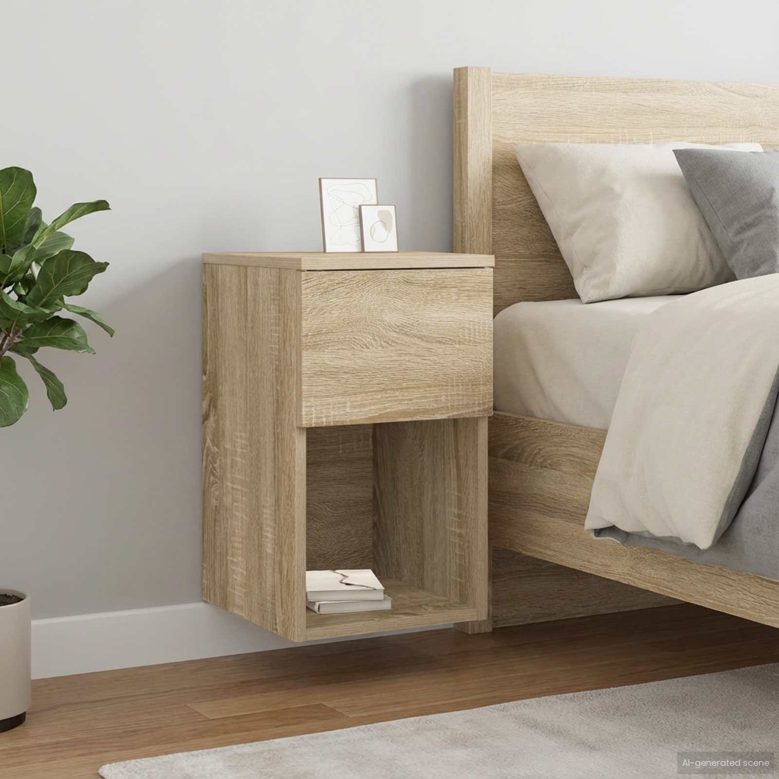 Armoire de lit 2 pcs Chêne Sonoma 29 x 31,5 x 49 cm - XIOS