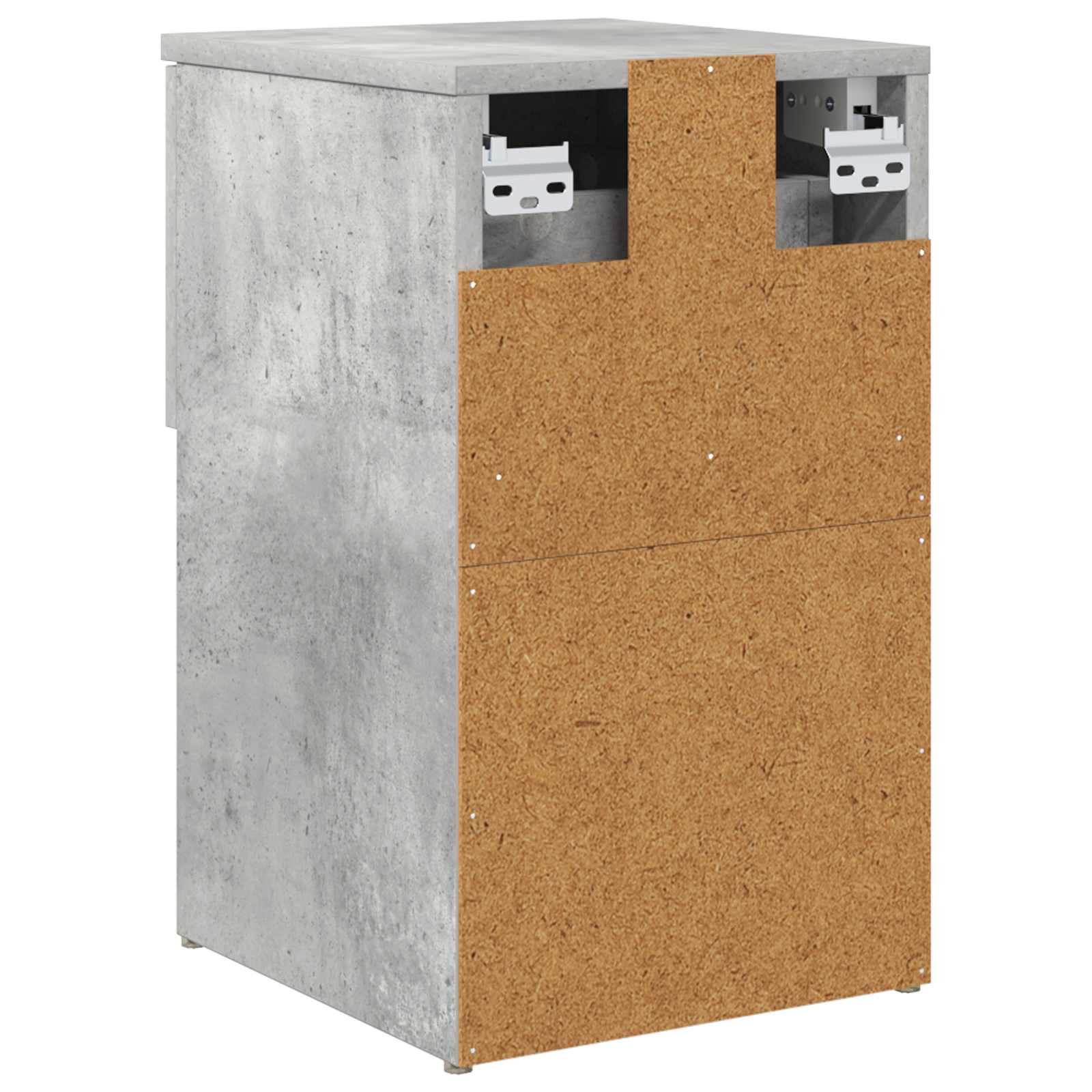 Armoire de lit 2 pcs Gris béton 29 x 31,5 x 49 cm - XIOS