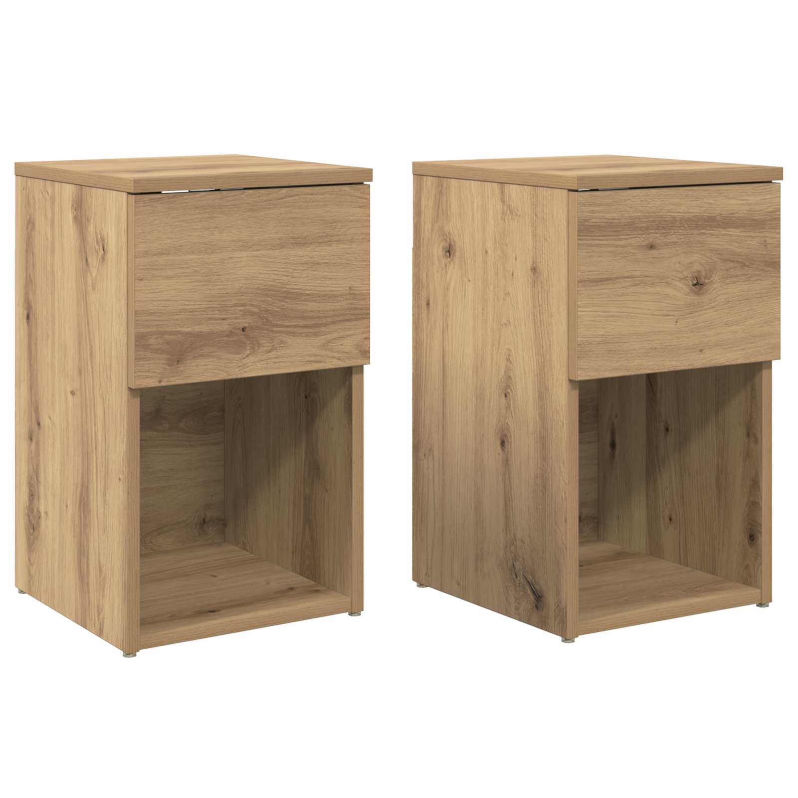 Armoire de lit 2 pc Chêne artisanal 29 x 31,5 x 49 cm - XIOS