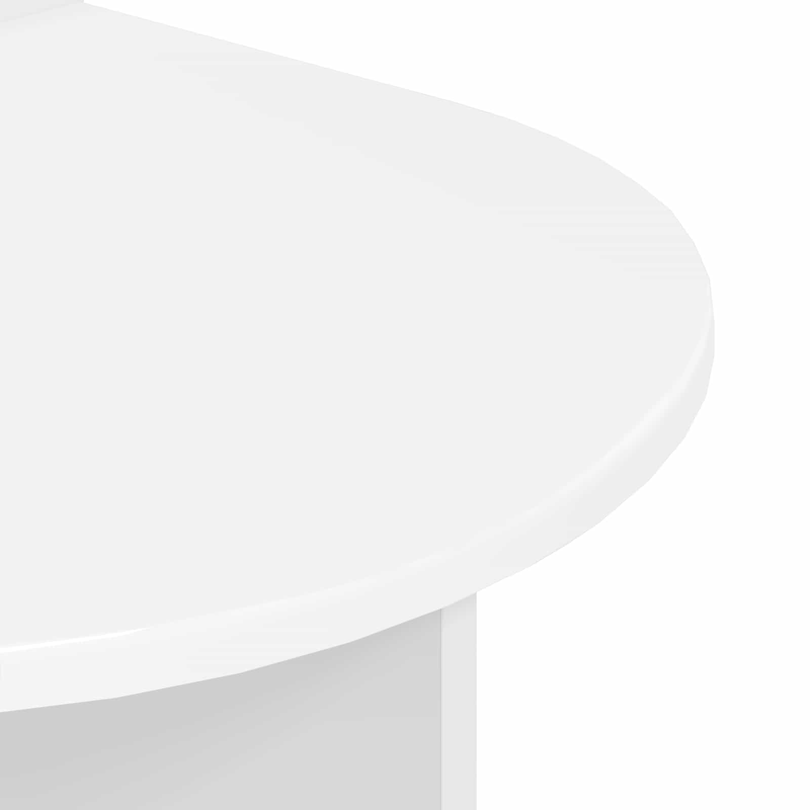 Table de chevet 2 pcs Blanc 48 x 49 x 65 cm Bois d’ingénierie - XIOS