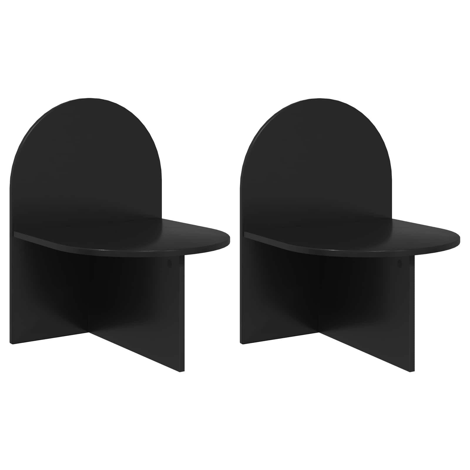 Table de chevet 2 pcs Chêne noir 48 x 49 x 65 cm - XIOS