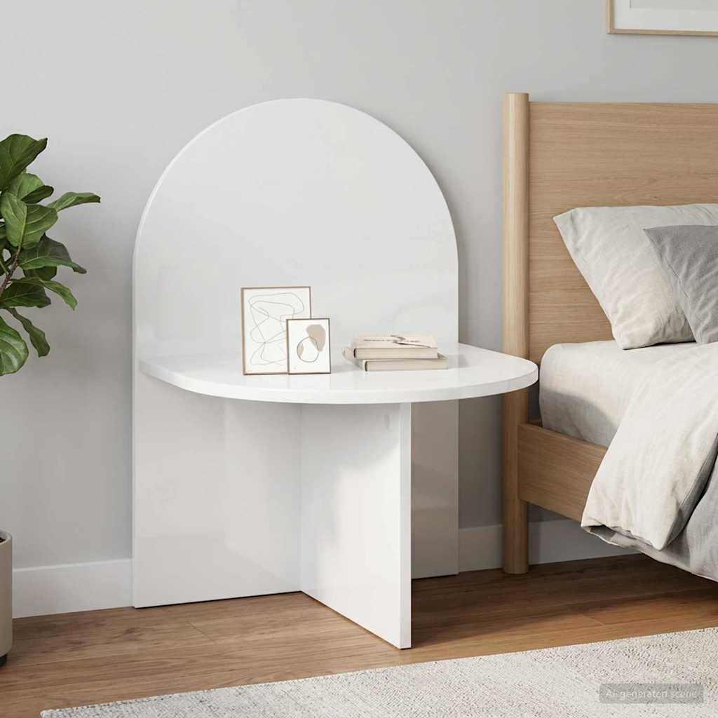 Table de chevet 2 pcs Blanc brillant 48 x 49 x 65 cm - XIOS